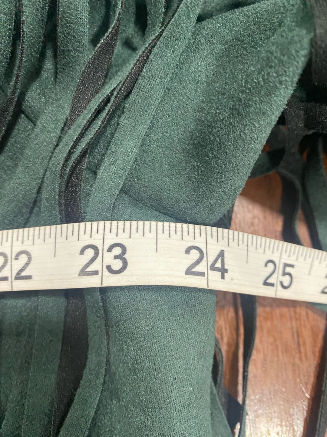 NWOT Shein Curve Fringe Suede Jacket Size 1XL Green 8