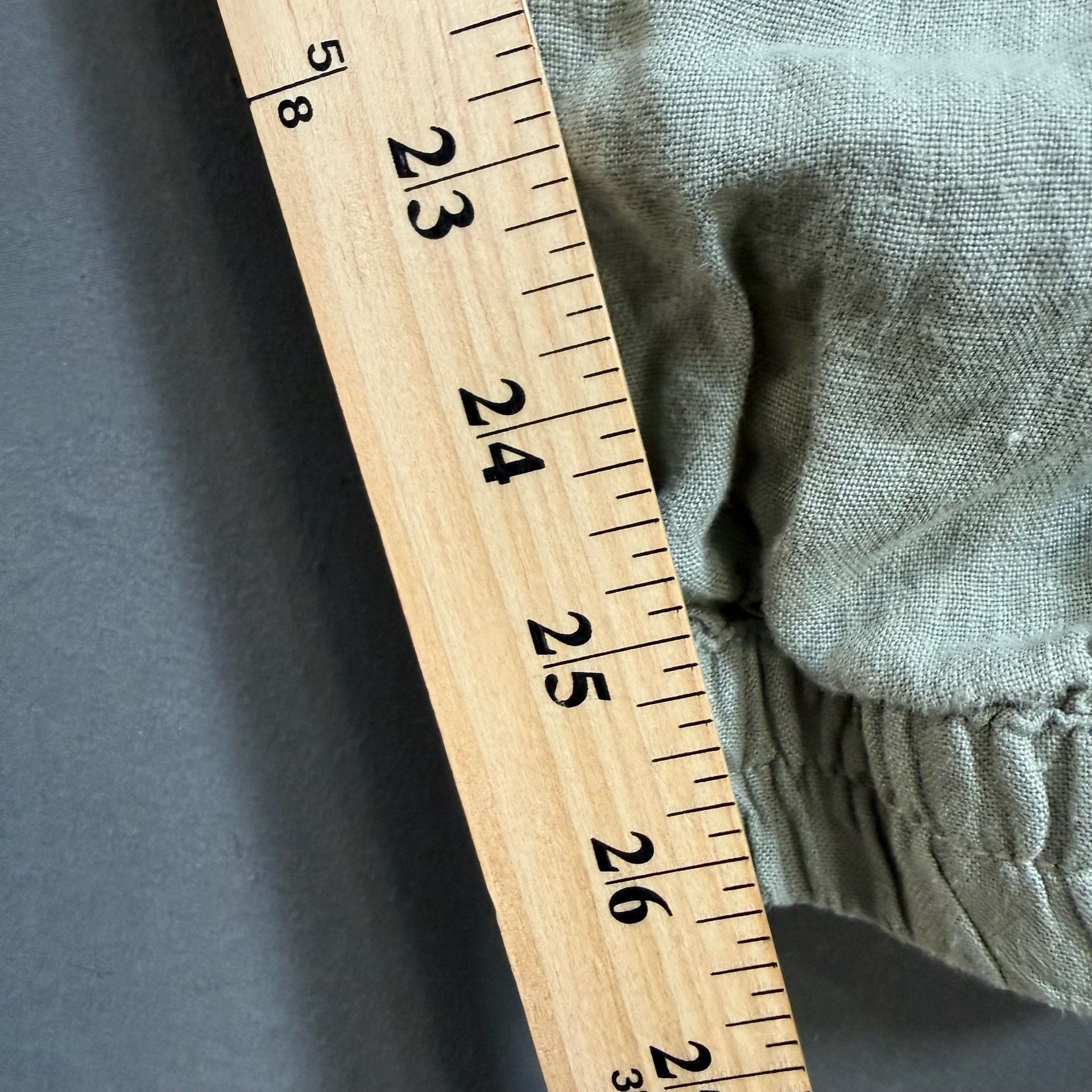 C&C California Women's Large Sage Green 100% Linen Cargo Jogger Pants 5