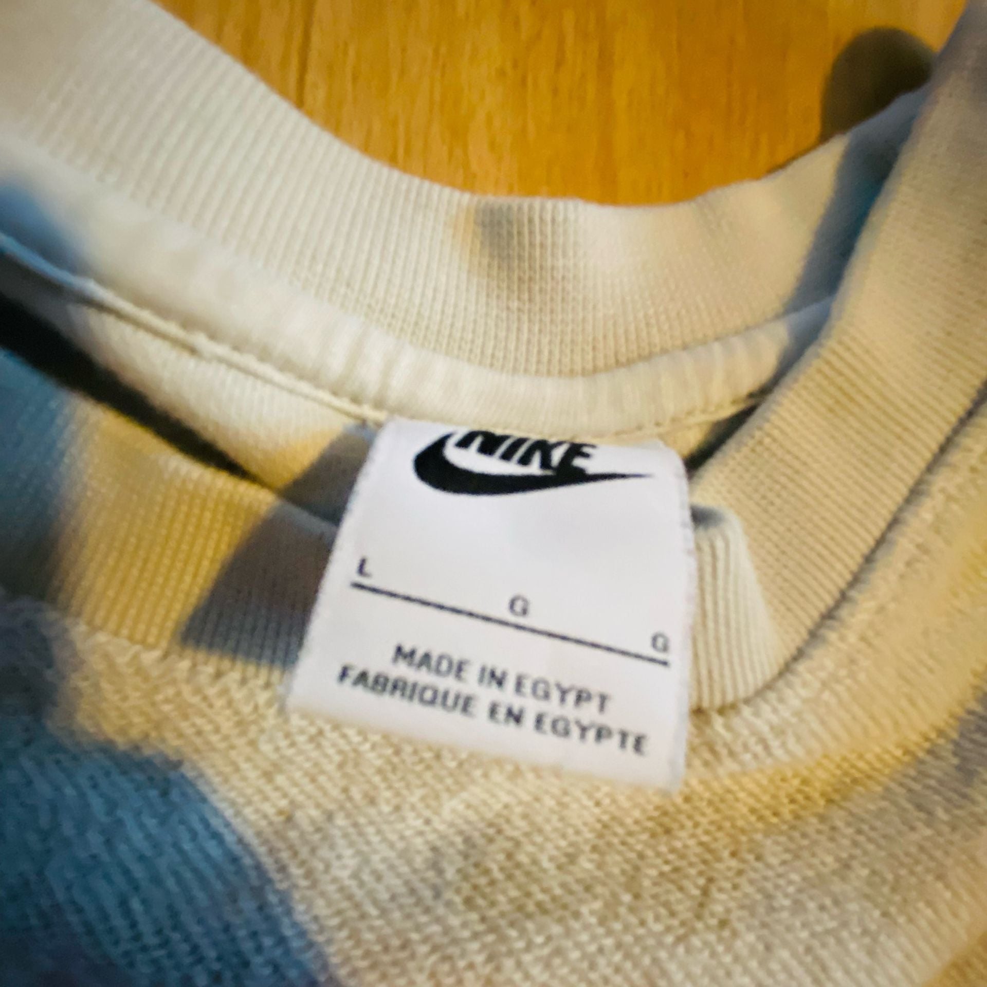 Nike Sweatshirt Size L White Floral Embroidered Just Do It 5