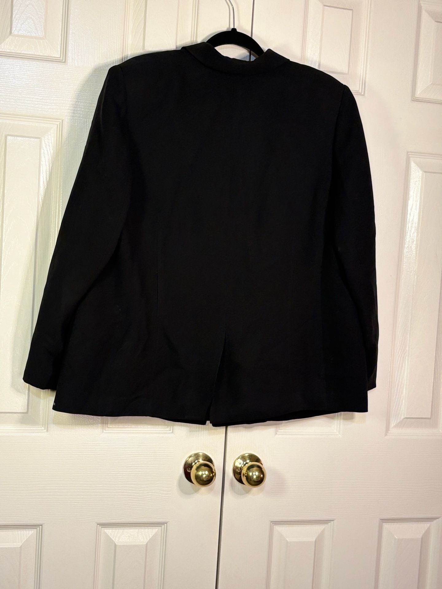 Casual Corner Annex Blazer Size 16W Black Long Sleeve Jacket 5