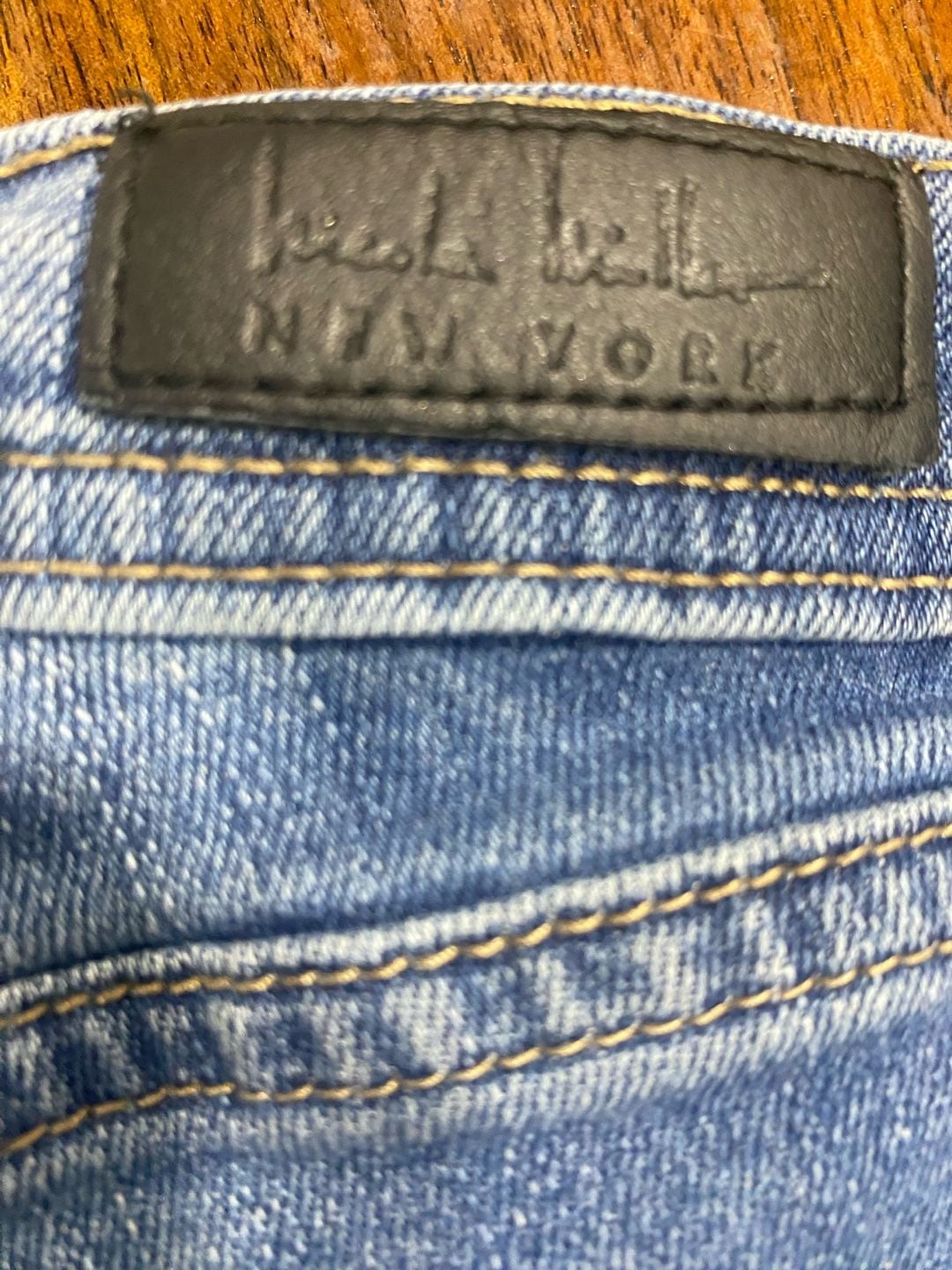 Nicole Miller New York Cargo Jeans Straight Leg Blue Pre-Owned size 12 7