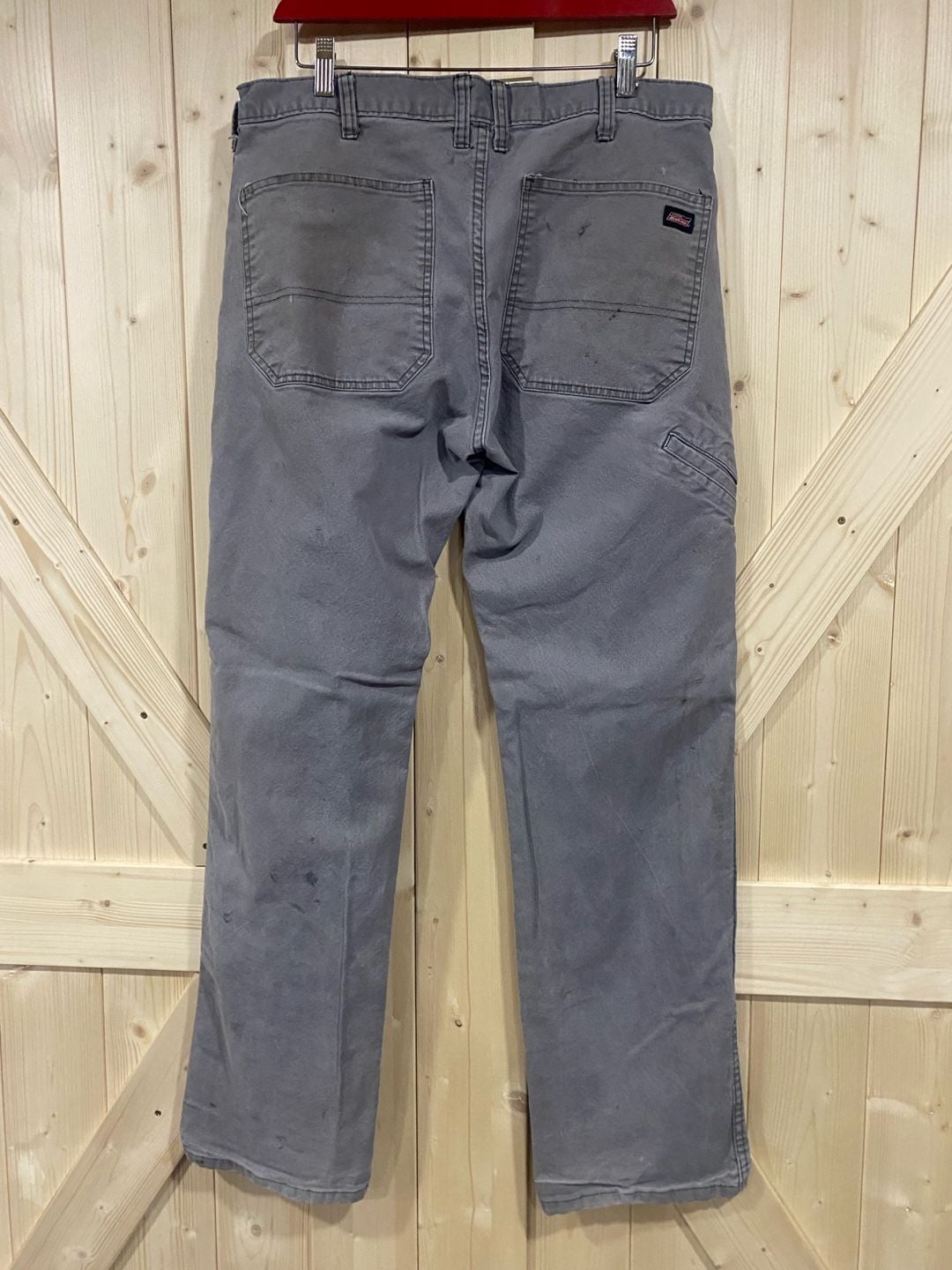 Dickies Utility Work Pants 34x34 Gray Canvas Relaxed Straight 6