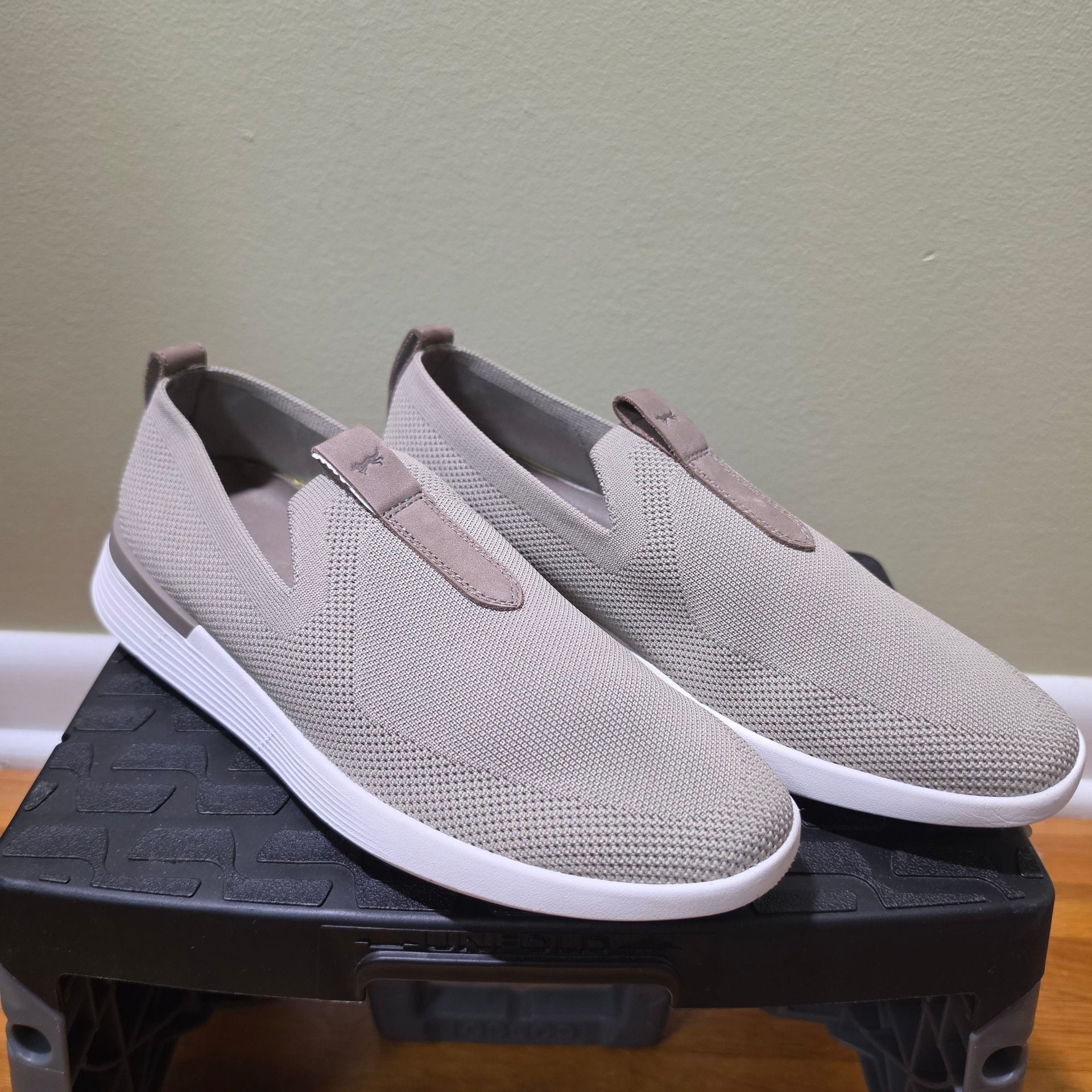 Wolf & Shepard SwiftKnit Slip-On Sneakers Taupe 2