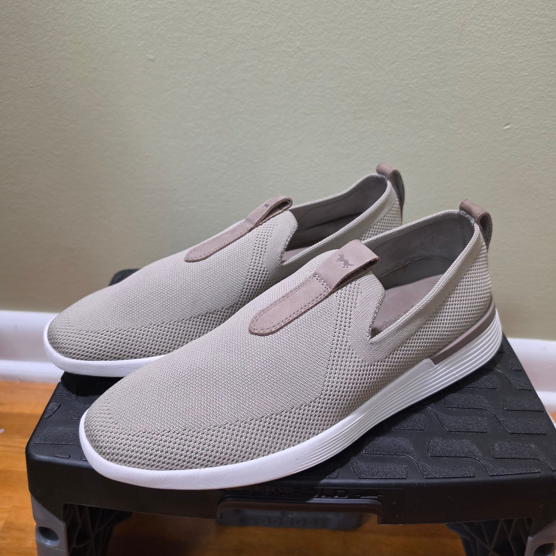 Wolf & Shepard SwiftKnit Slip-On Sneakers Taupe 3