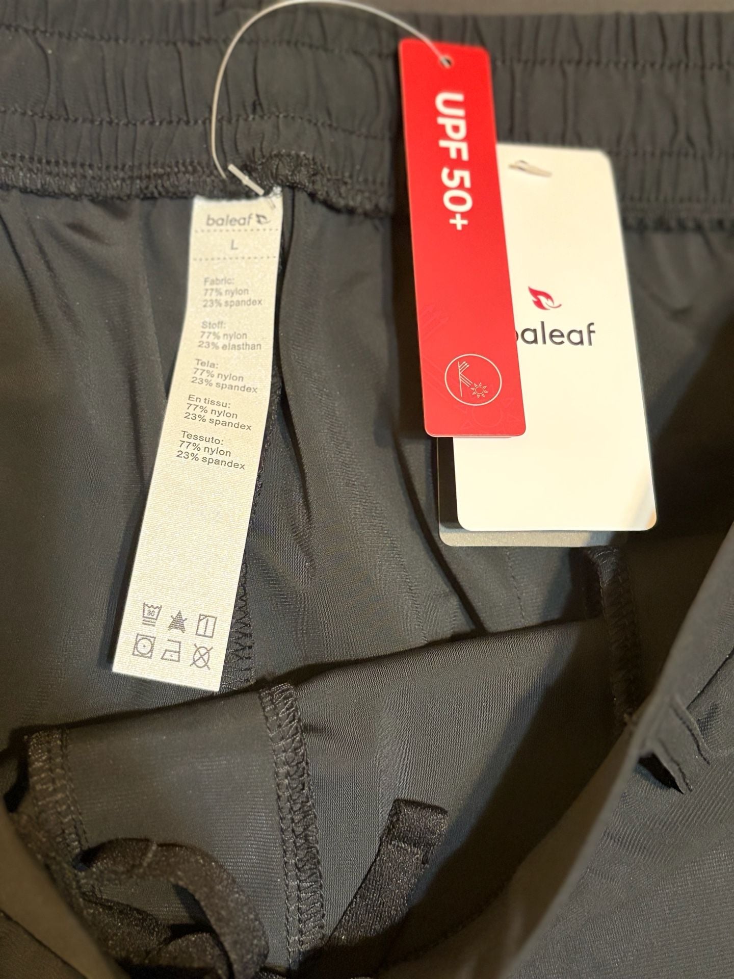 Baleaf Pants Size L Black Athletic Casual UPF 50+ 3