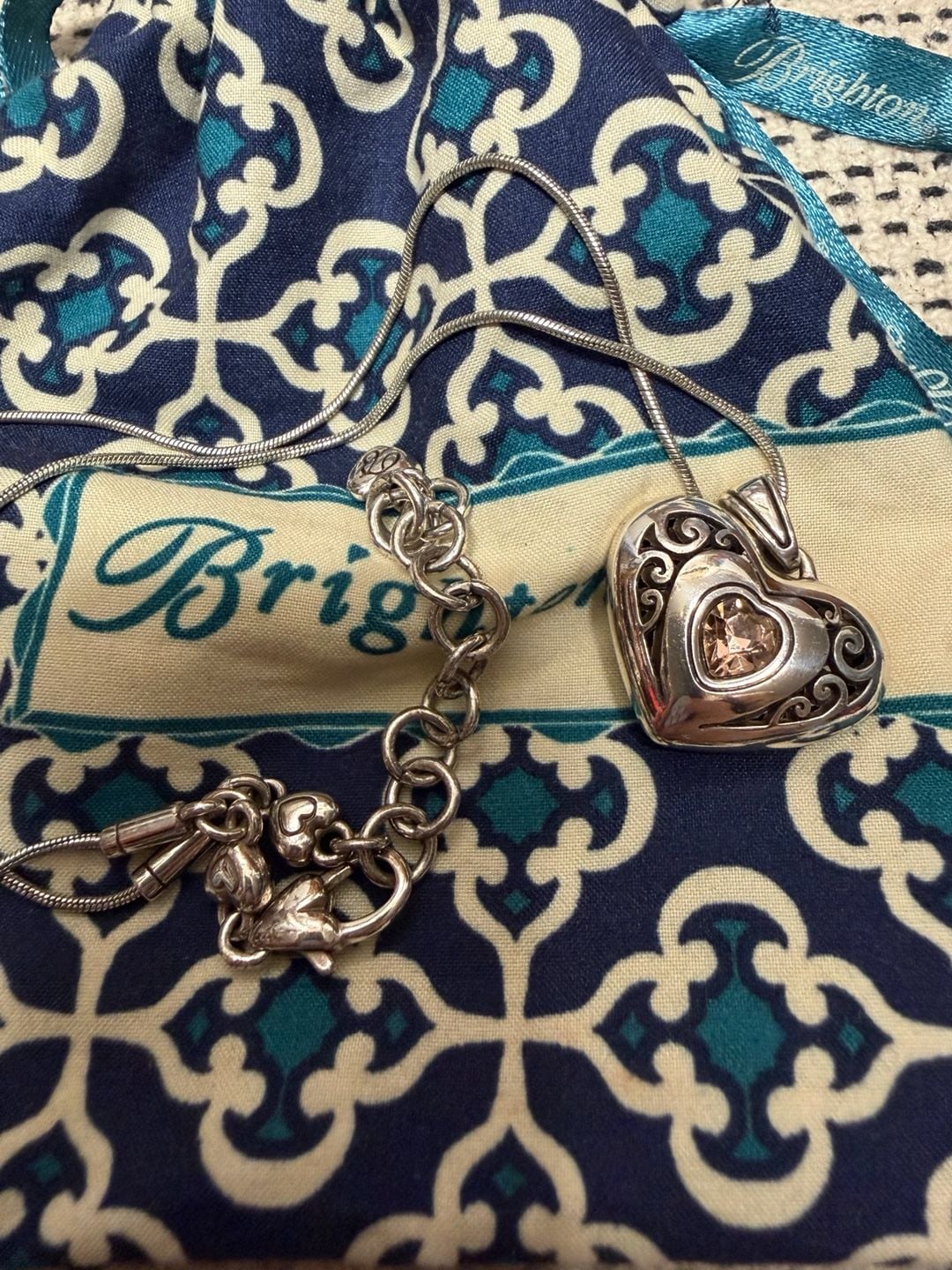 Brighton Divinity Reversible Heart Pendant Necklace 7
