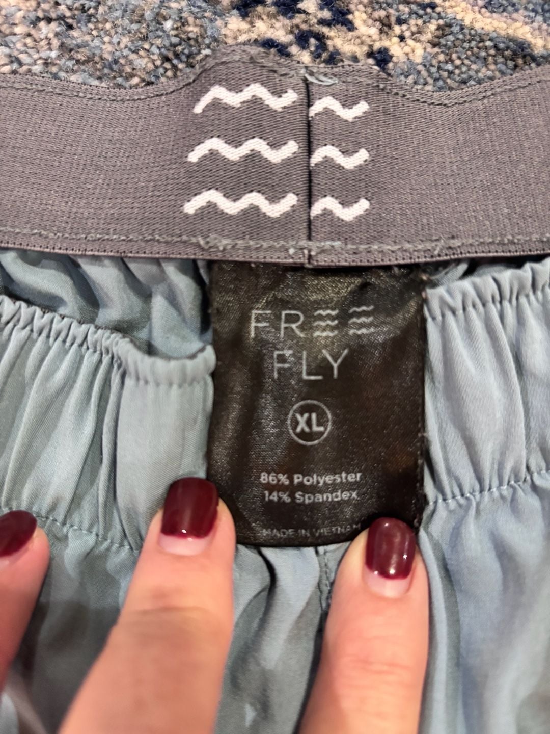 Free Fly Shorts Size XL Light Blue Performance 5