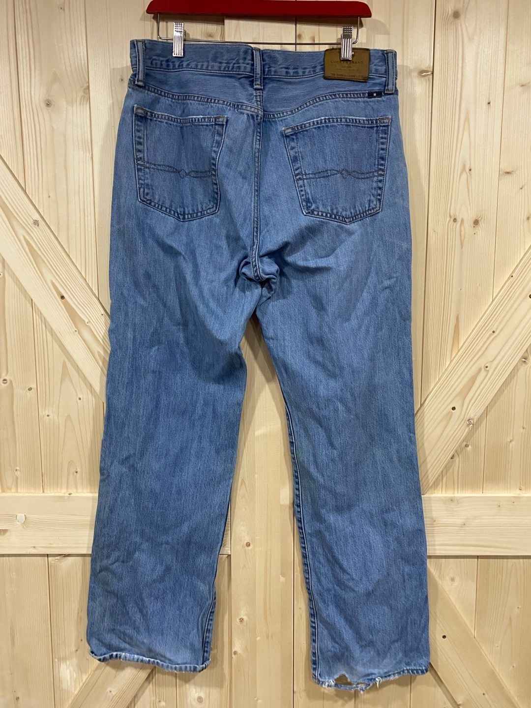 Lucky Brand Straight Leg Jeans Size 34x32 Blue Denim 7