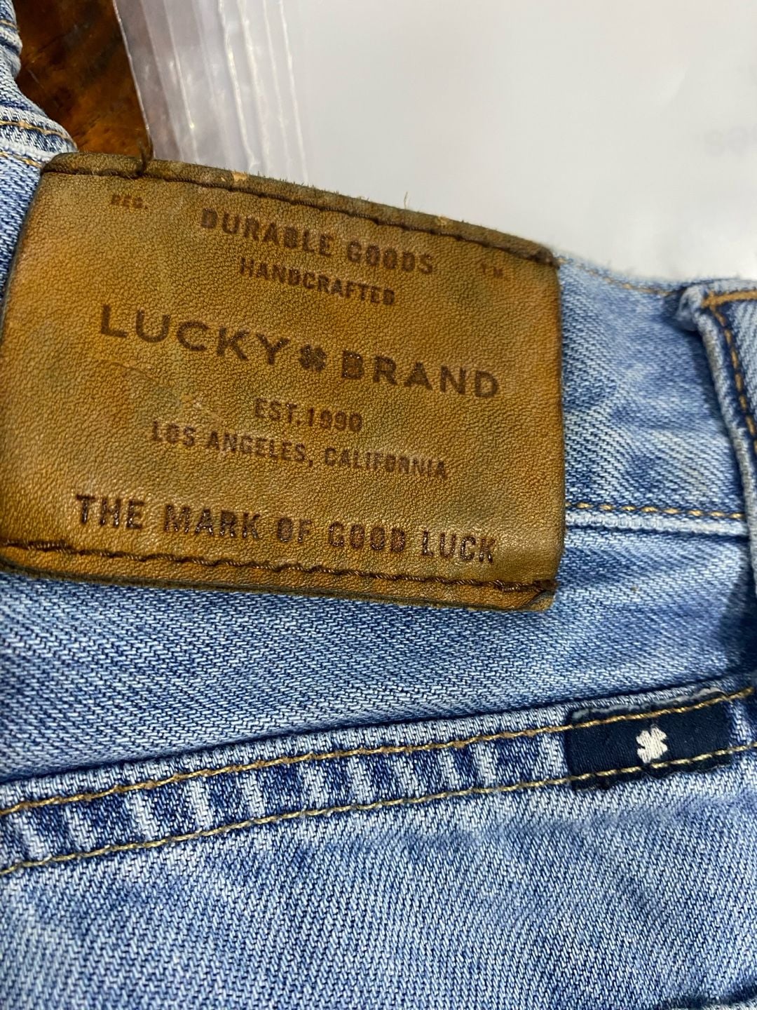 Lucky Brand Straight Leg Jeans Size 34x32 Blue Denim 8