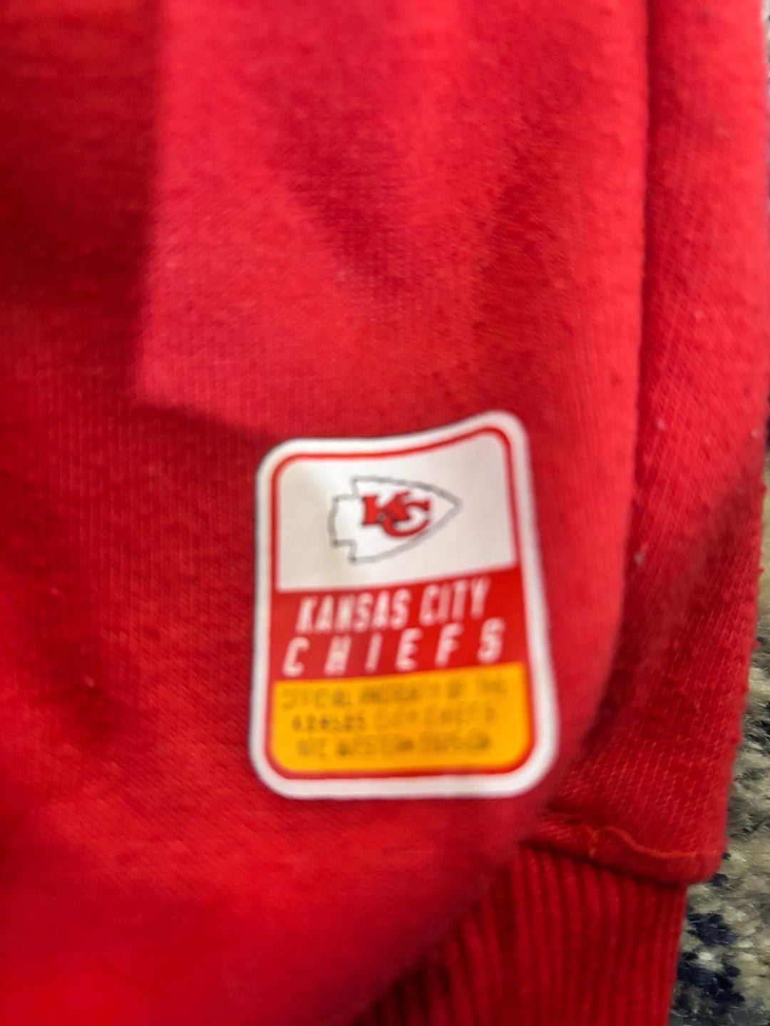 NFL Team Apparel Kansas City Chiefs Hoodie youth Size 10-12 Red 7