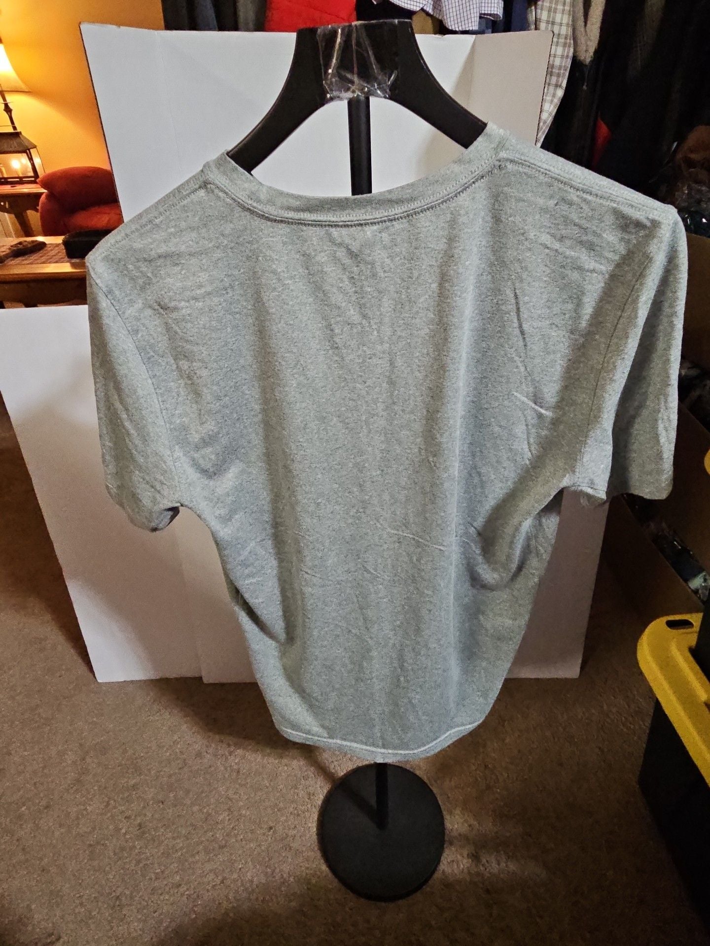 Nike Dri-Fit Camo Swoosh T-Shirt Size M Grey 4