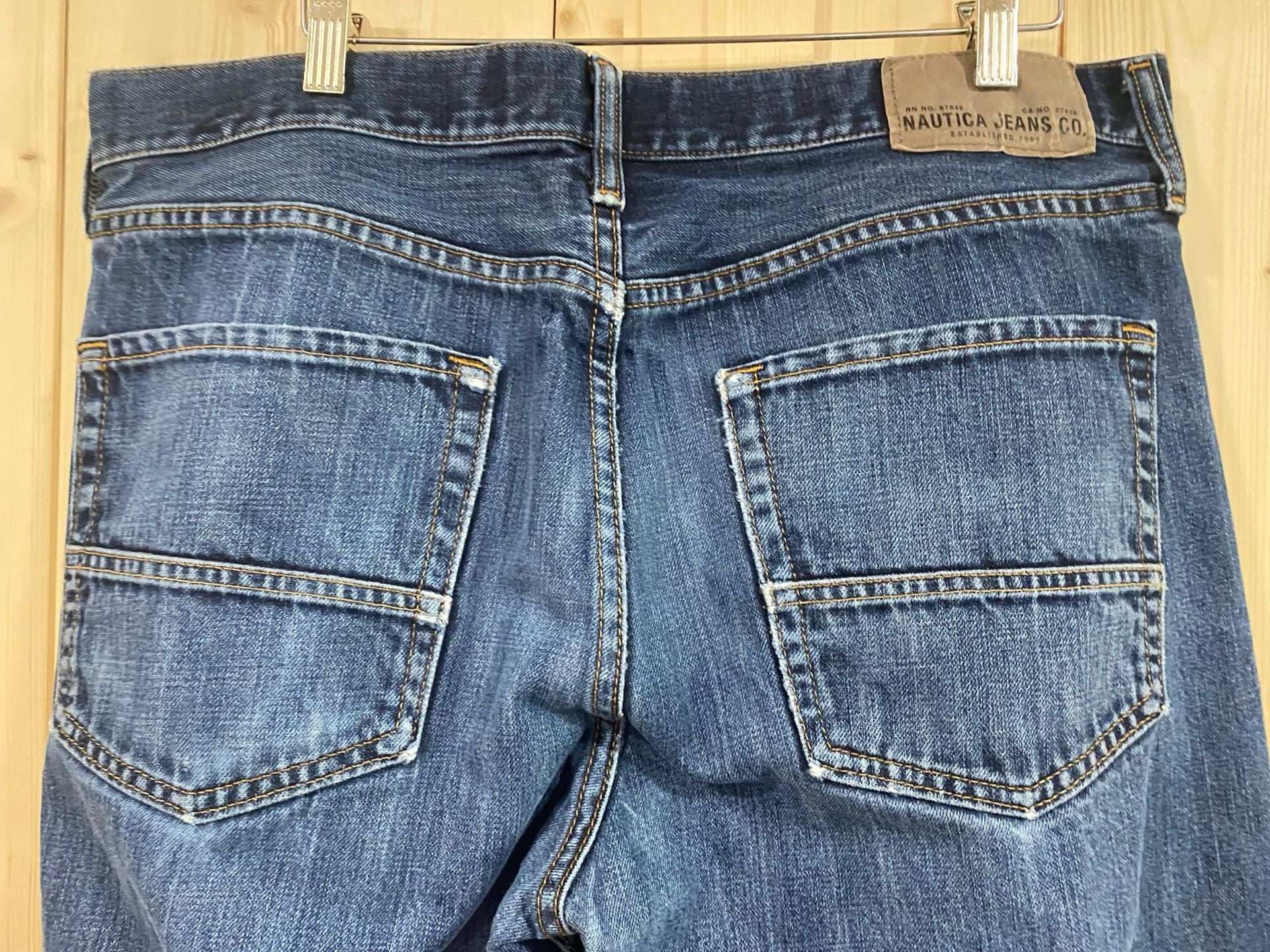 Nautica Jeans Co Straight Denim Jeans Blue 38 x 30 7