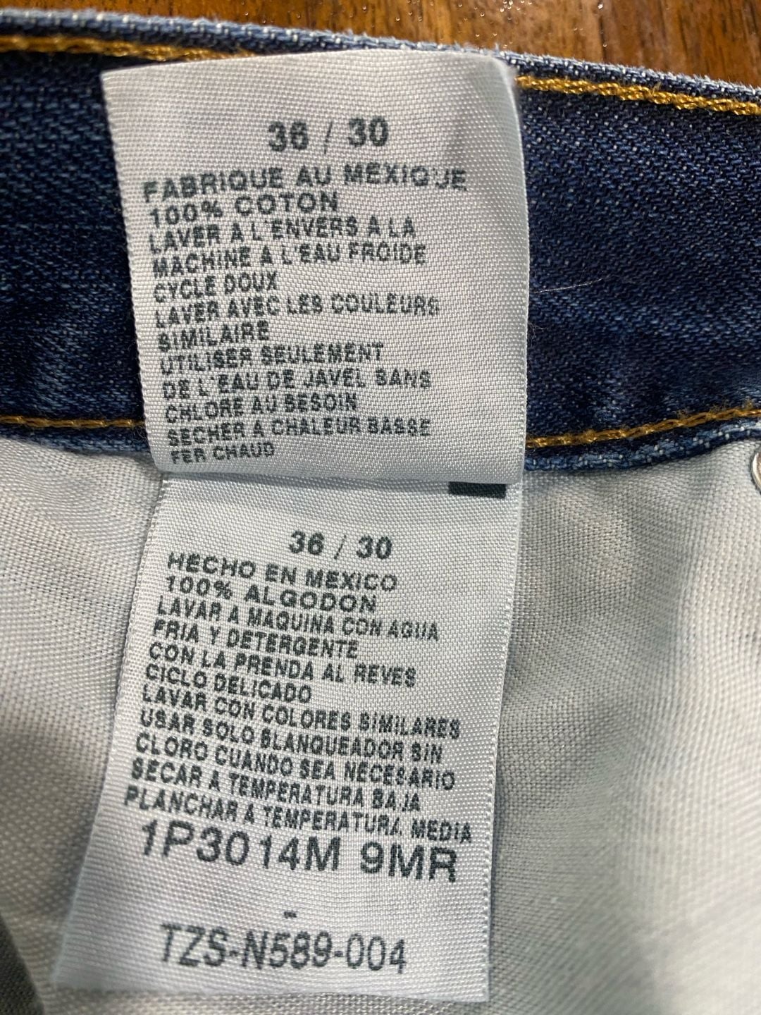 Nautica Jeans Co Straight Denim Jeans Blue 38 x 30 12