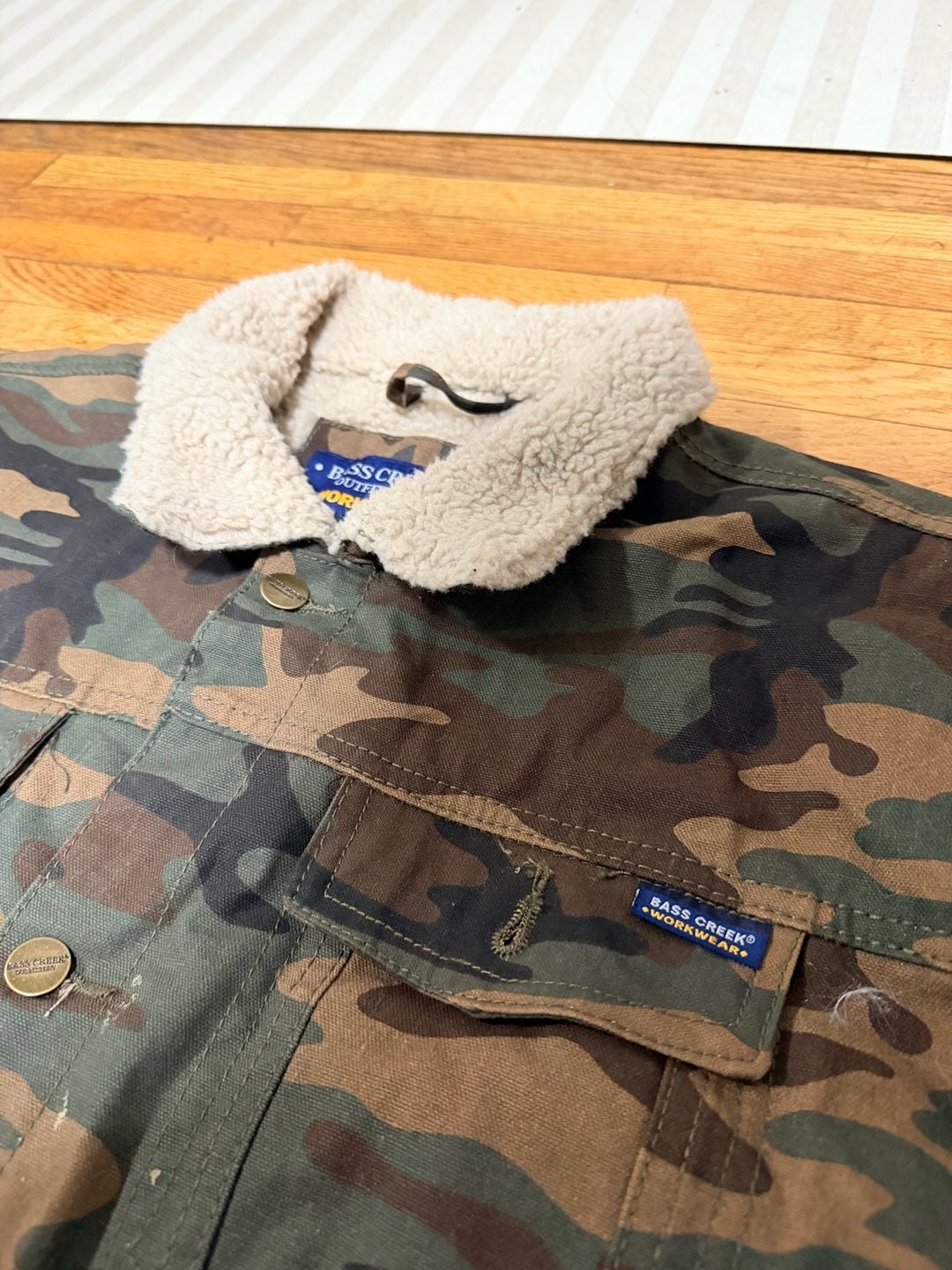Bass Creek Outfitters Camo Sherpa Collar Jacket Size 2XL 3