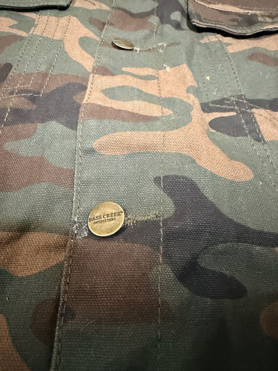 Bass Creek Outfitters Camo Sherpa Collar Jacket Size 2XL 5