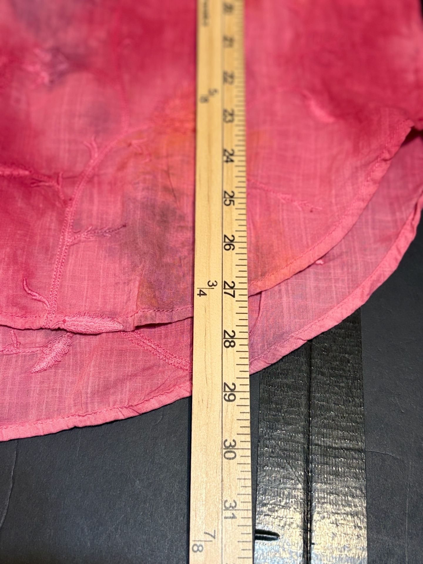 Pilcro by Anthropologie Embroidered Pink Cotton Blouse XL 9