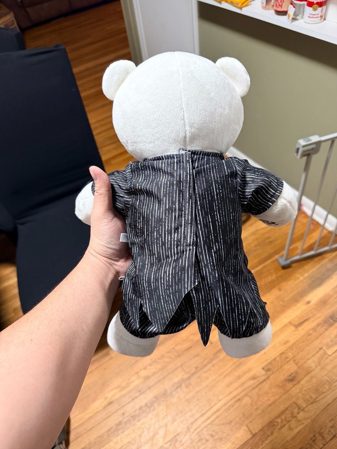 Disney Tim Burton's The Nightmare Before Christmas Jack Skellington Bear Plush 2