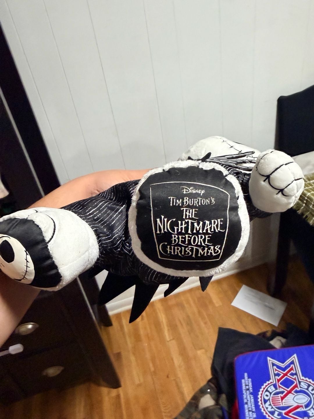 Disney Tim Burton's The Nightmare Before Christmas Jack Skellington Bear Plush 3