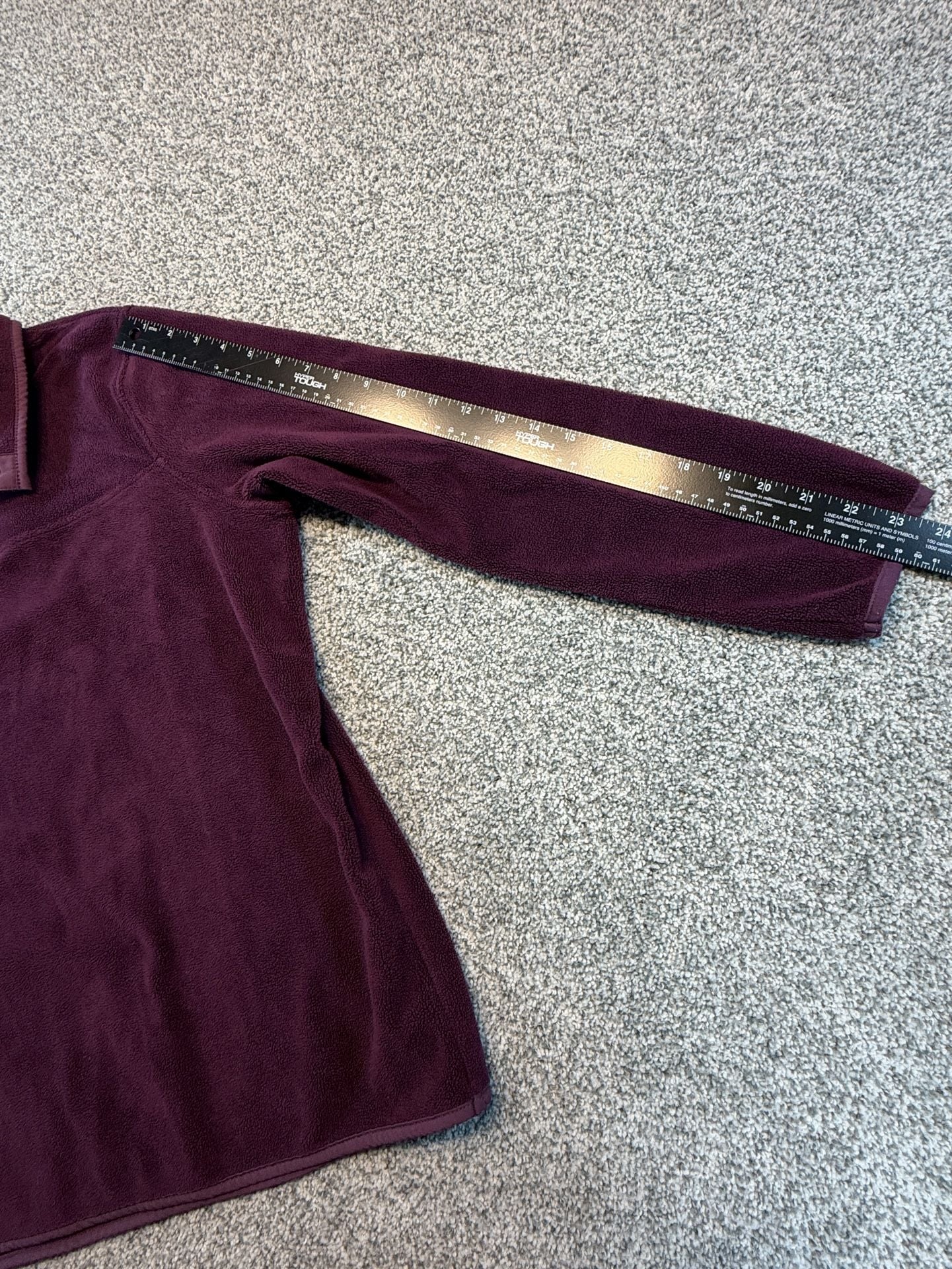 32 Degrees Heat Fleece Pullover Sweatshirt Women’s Size M Purple Snap 6