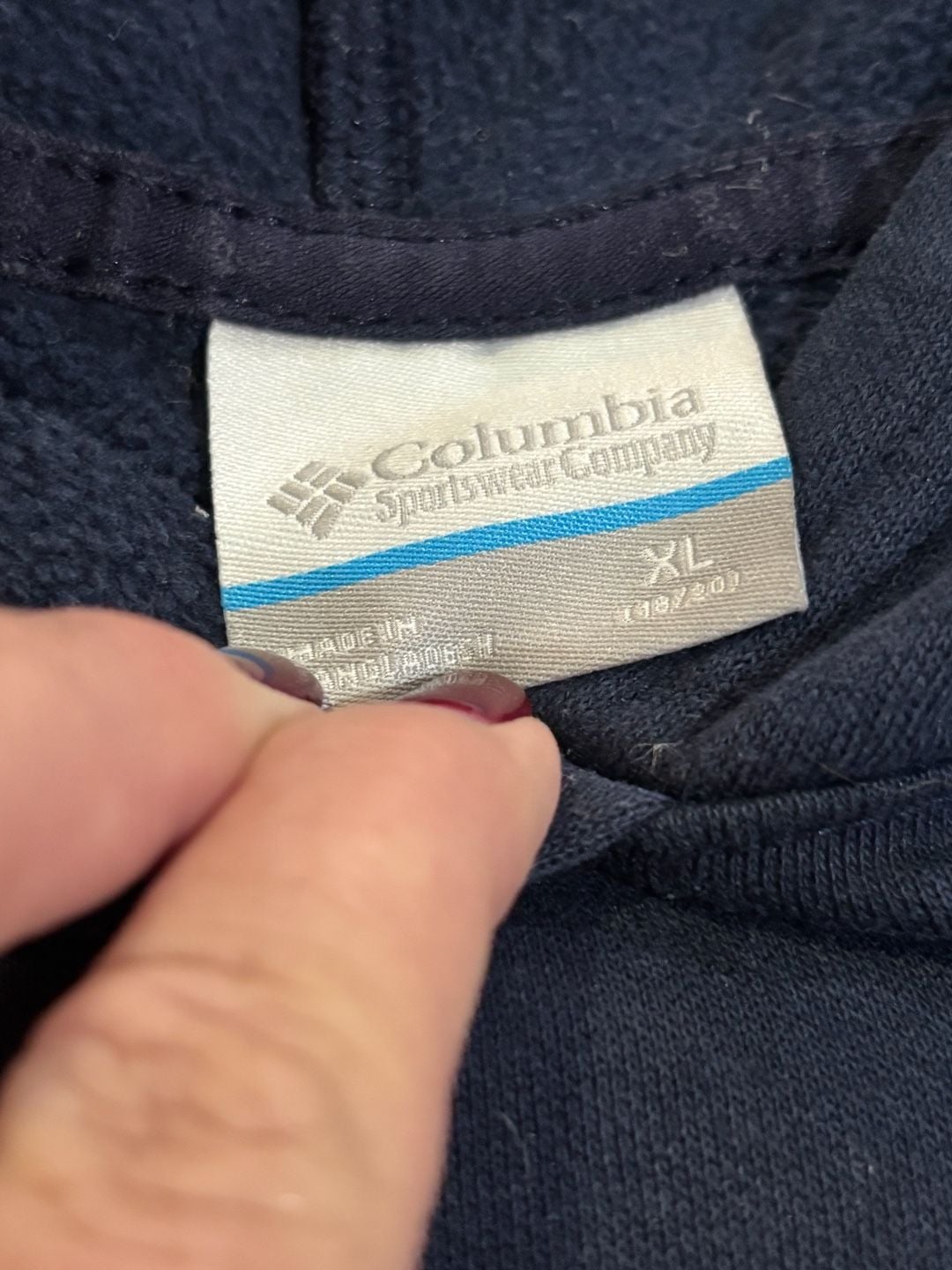 Columbia Sportswear Company Hoodie Youth Size XL Blue Logo 4
