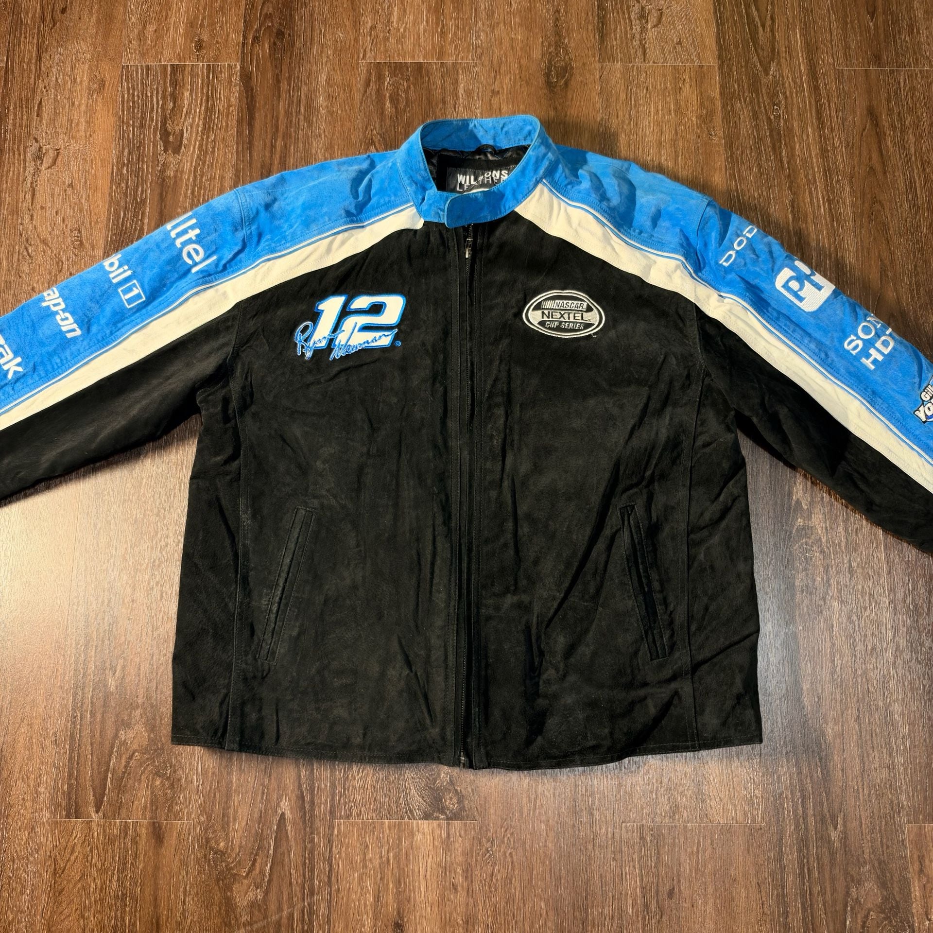 Wilson leather chase authentic Nascar Ryan Newman Alltel jacket size Xl 3