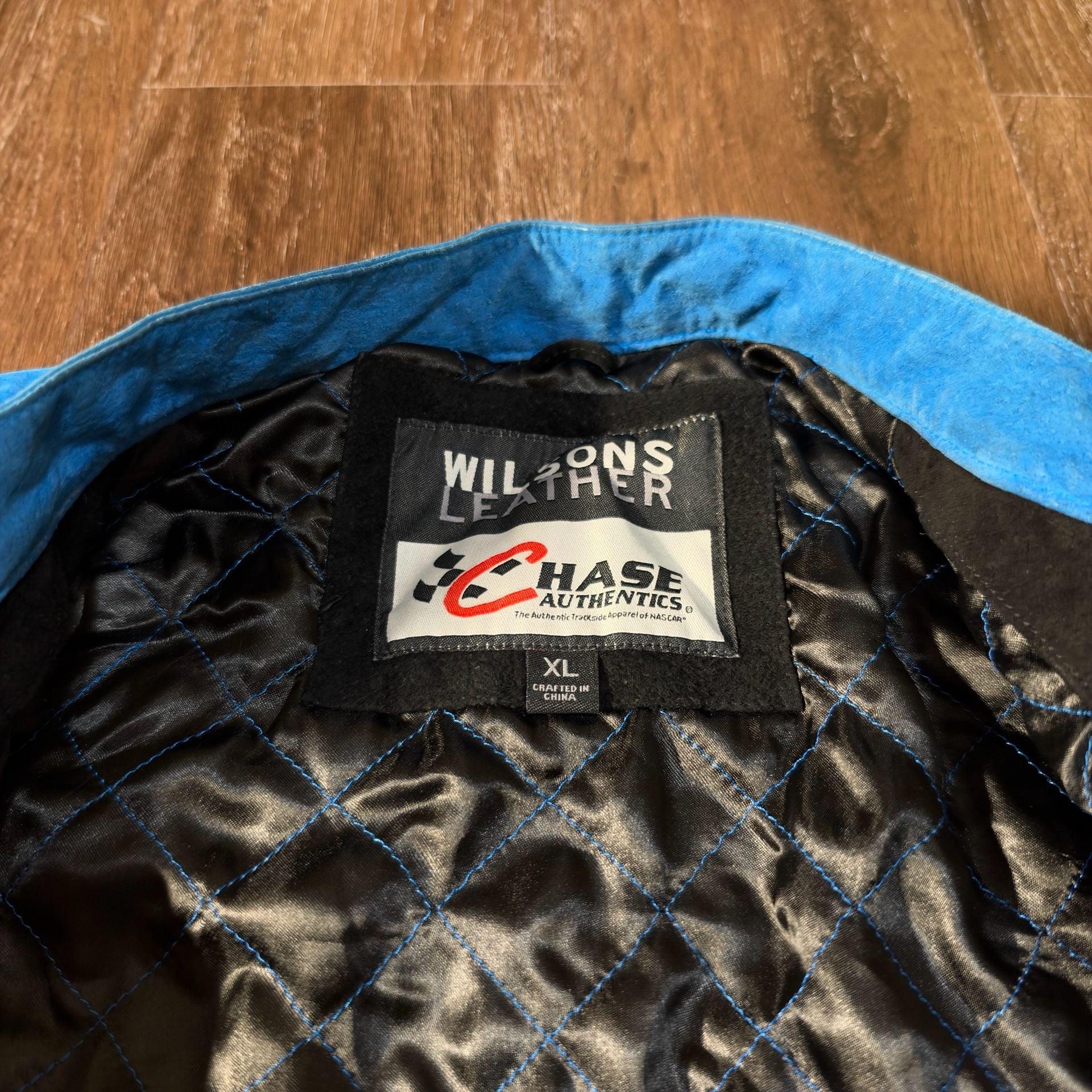 Wilson leather chase authentic Nascar Ryan Newman Alltel jacket size Xl 4