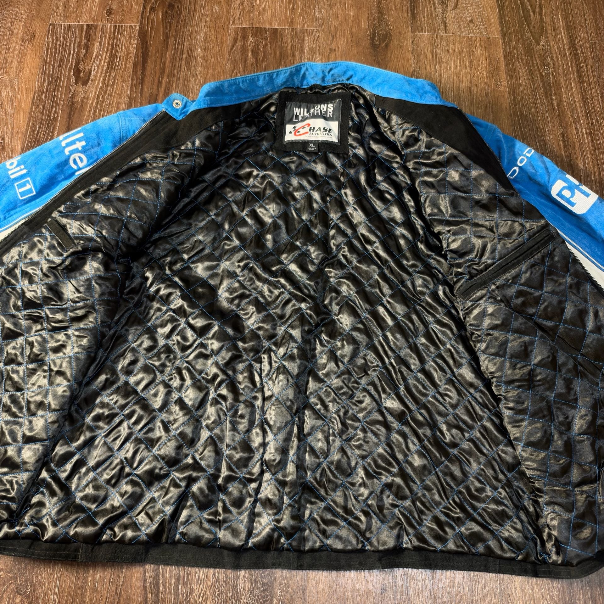 Wilson leather chase authentic Nascar Ryan Newman Alltel jacket size Xl 7