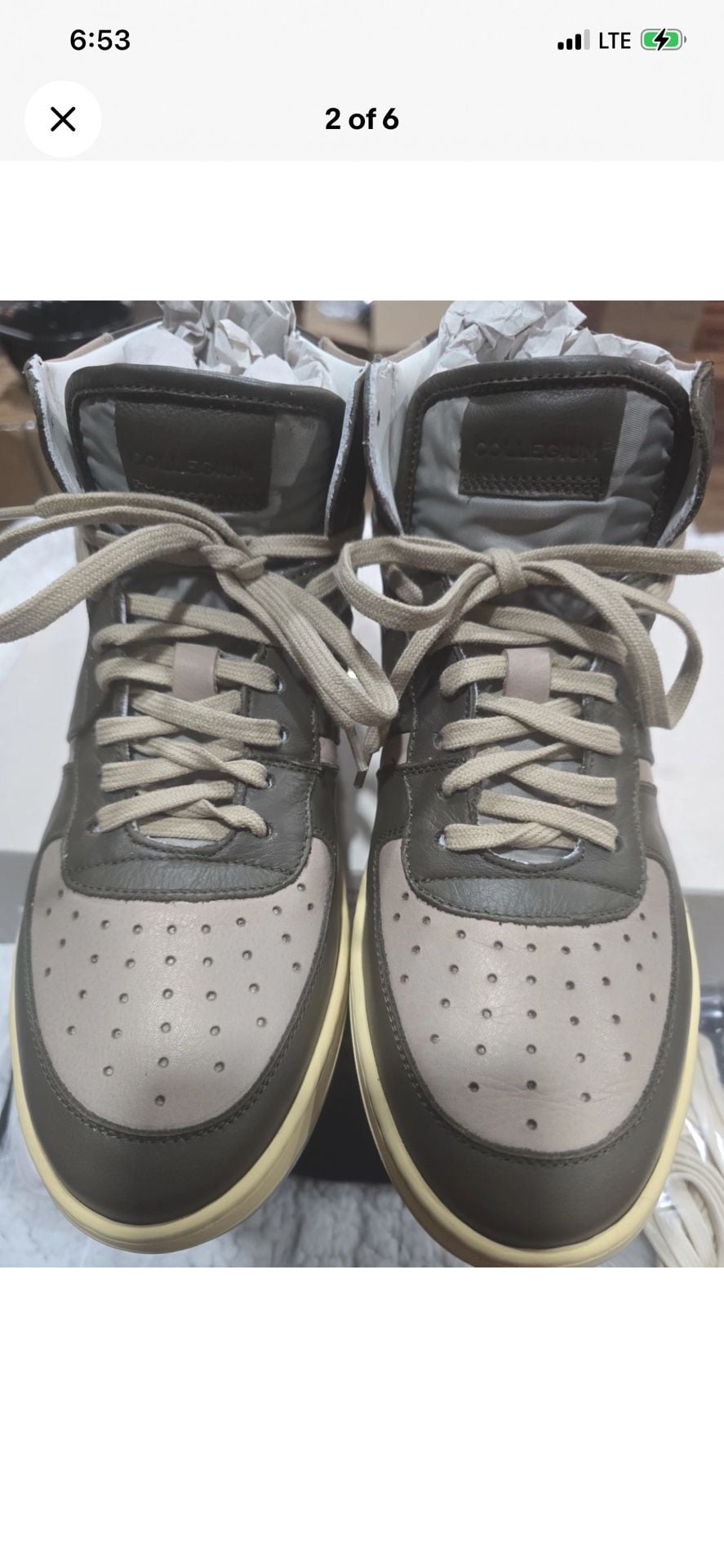 CollegiumPillar Destroyer HighTop Sneaker M7 L9 RRP $274.00 3