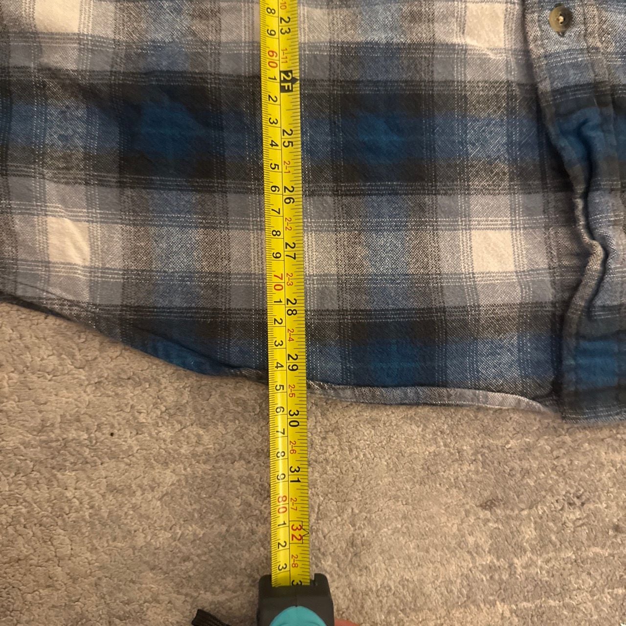Pendleton Mason Plaid Flannel Button Down Shirt Size XXL Blue 6