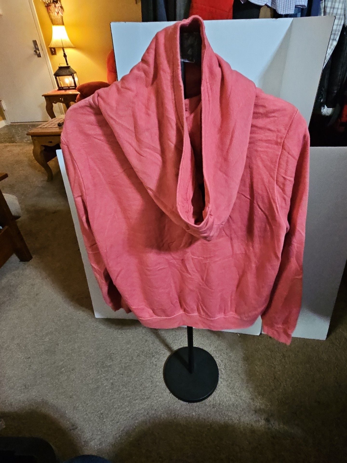 Nike Hoodie Sweatshirt Size Large Pink Silver Glitter Logo 3