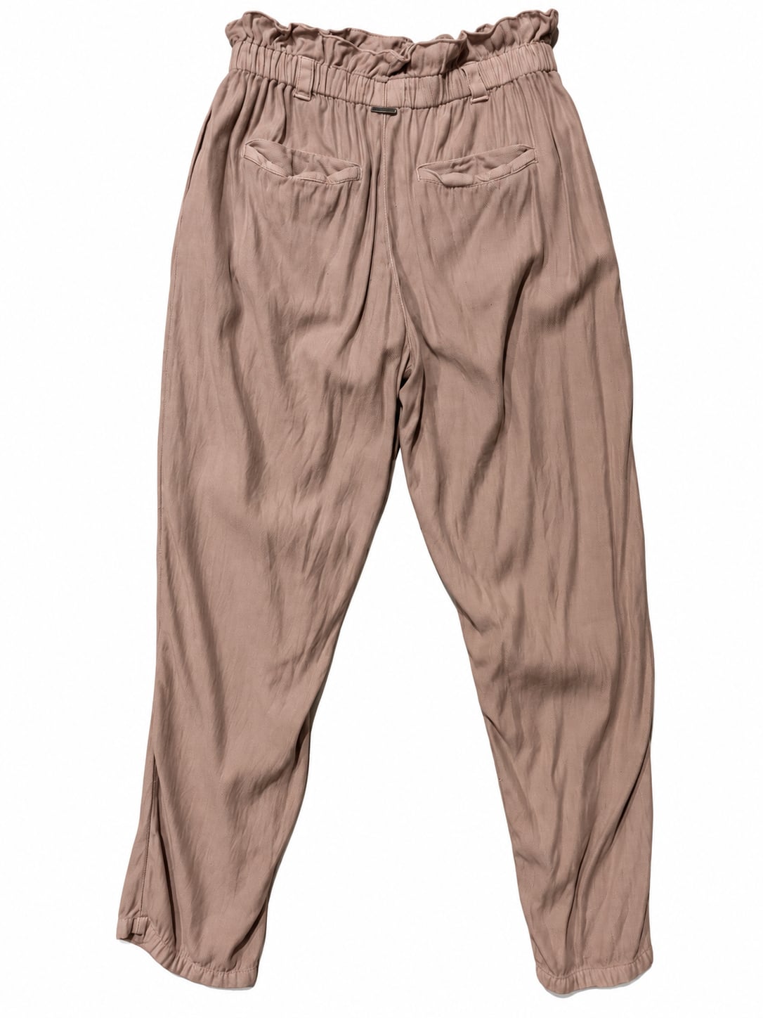 Billabong Paperbag Waist Pants Size S Brown 3