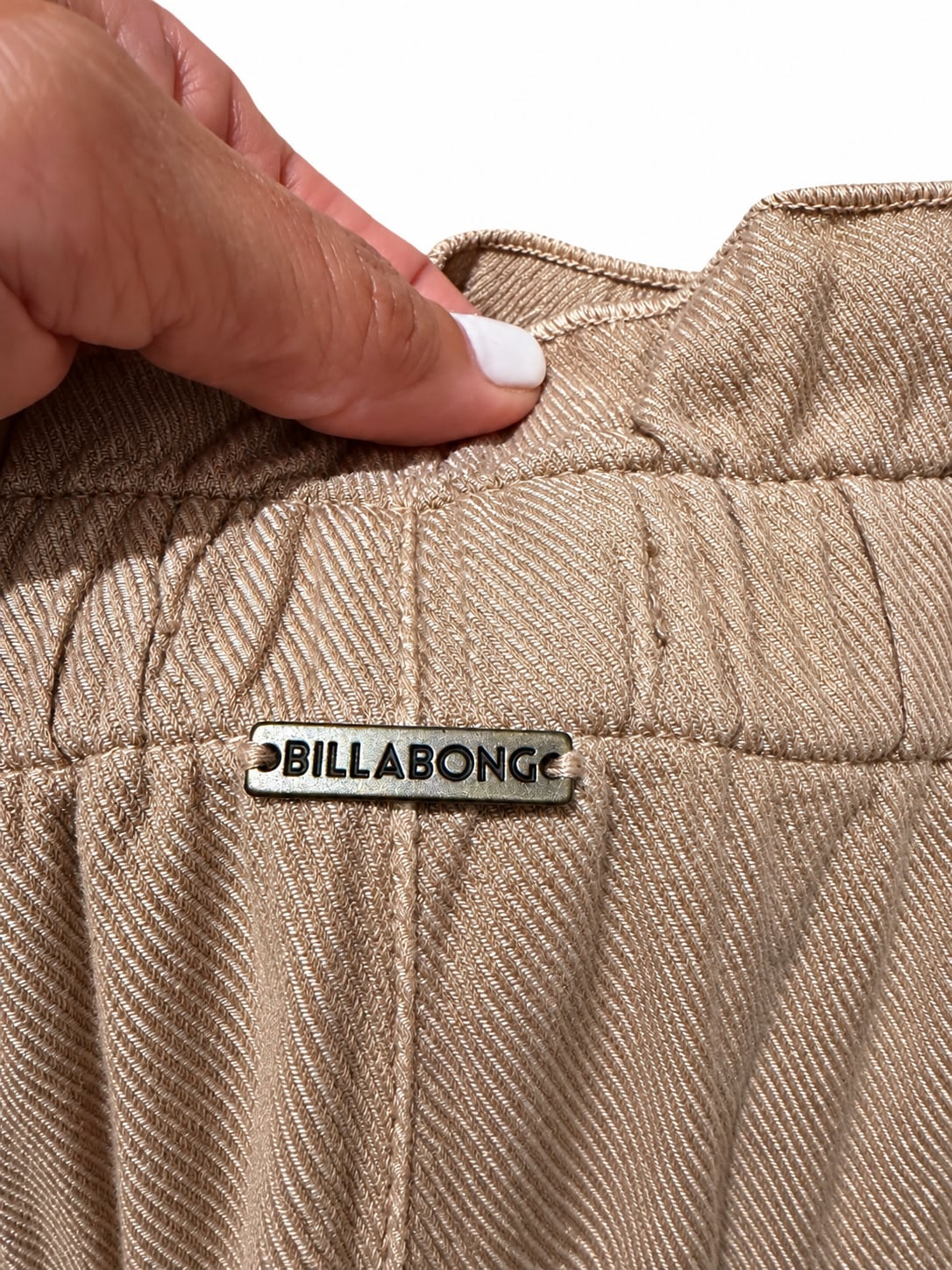Billabong Paperbag Waist Pants Size S Brown 4