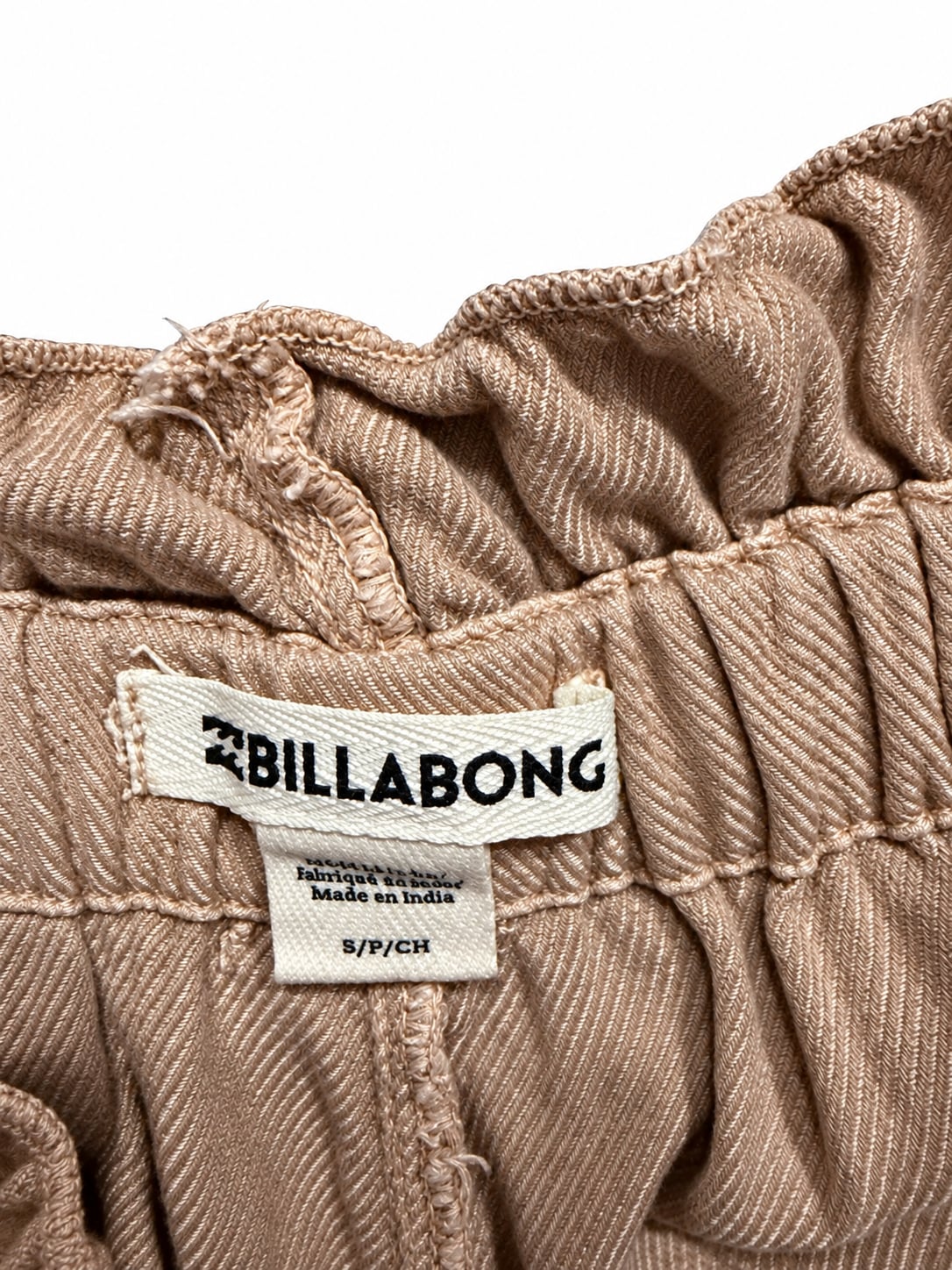 Billabong Paperbag Waist Pants Size S Brown 5