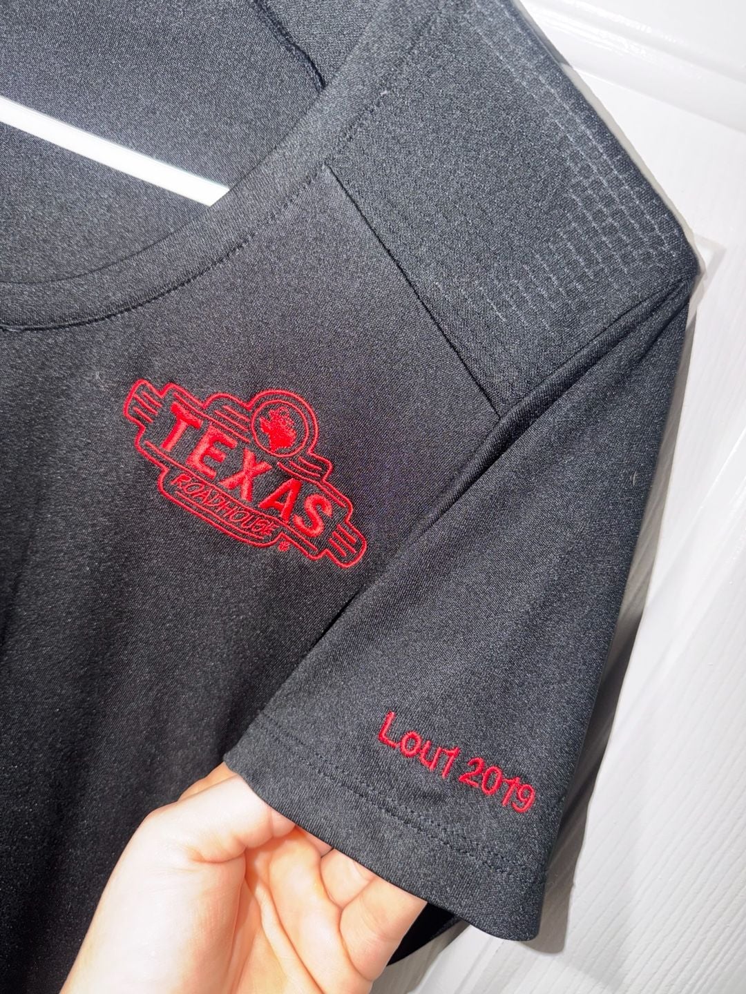Texas Roadhouse Embroidered Event Athletic T-Shirt Black 3