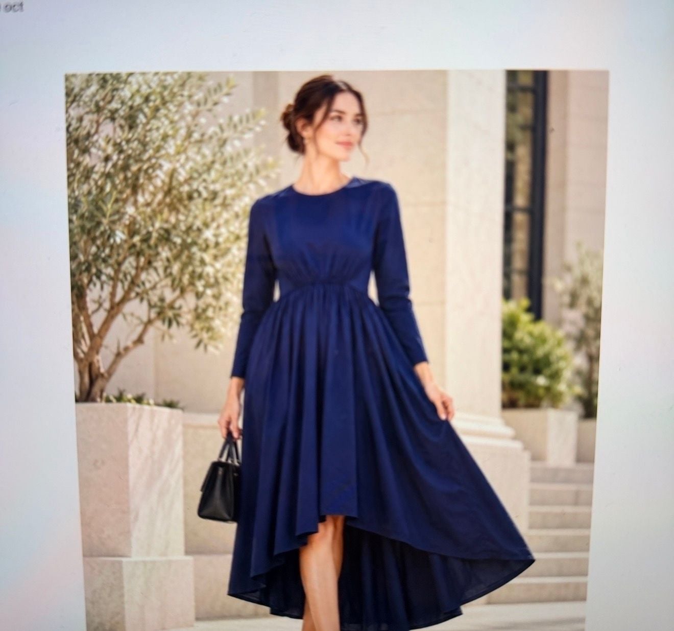 COS ASYMMETRIC GATHERED-WAIST MIDI DRESS SIZE SMALL BLACK NWT ..., 7