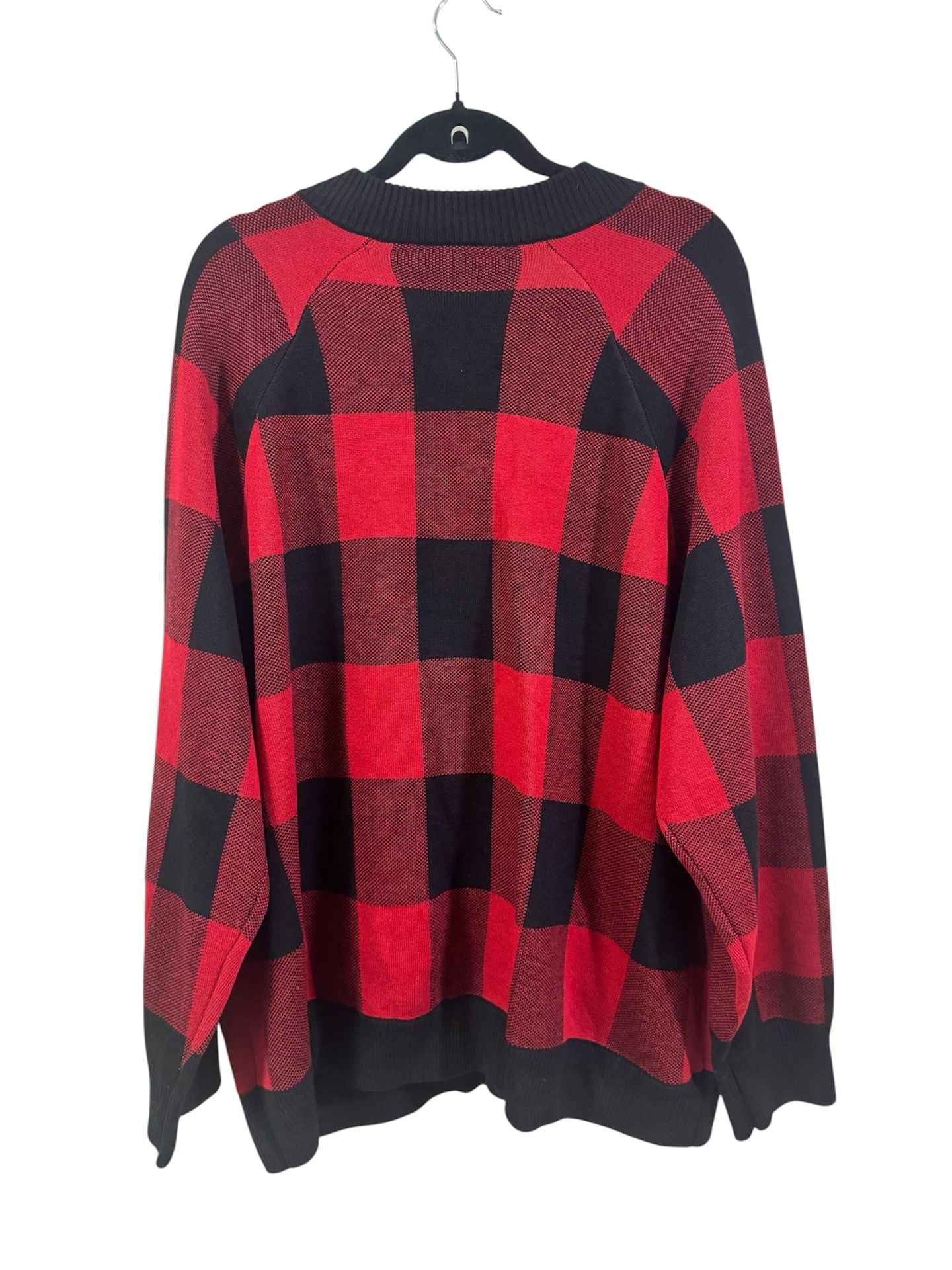 NWT Torrid Red Plaid Bomber Cardigan Size 3X 3