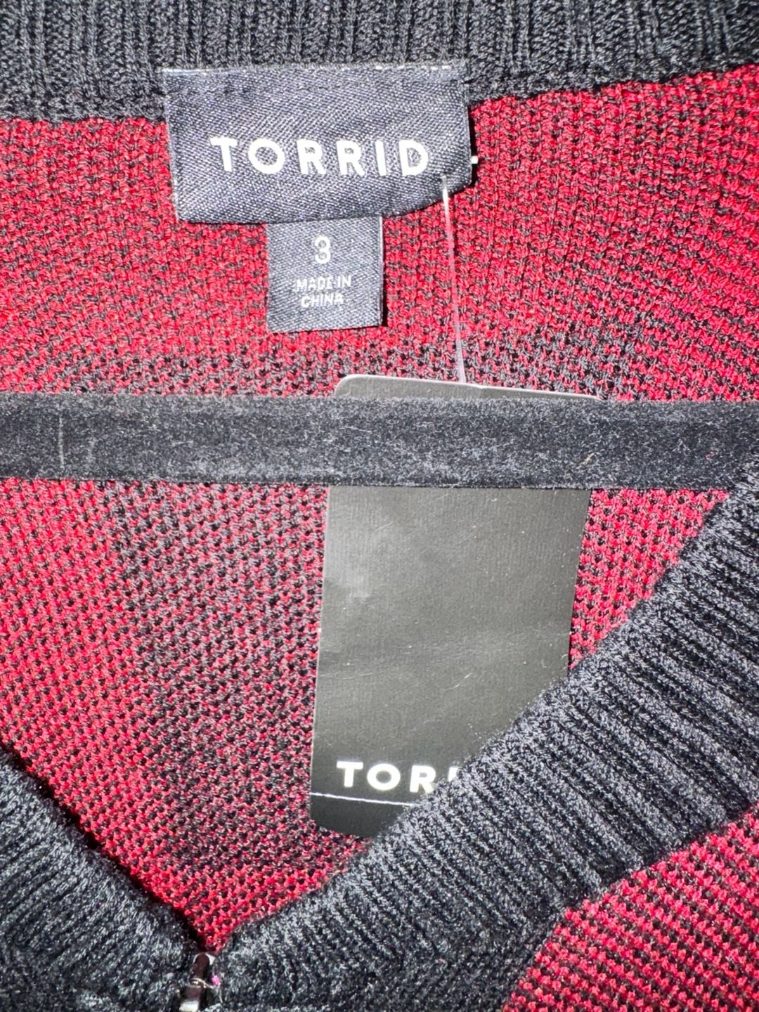 NWT Torrid Red Plaid Bomber Cardigan Size 3X 4