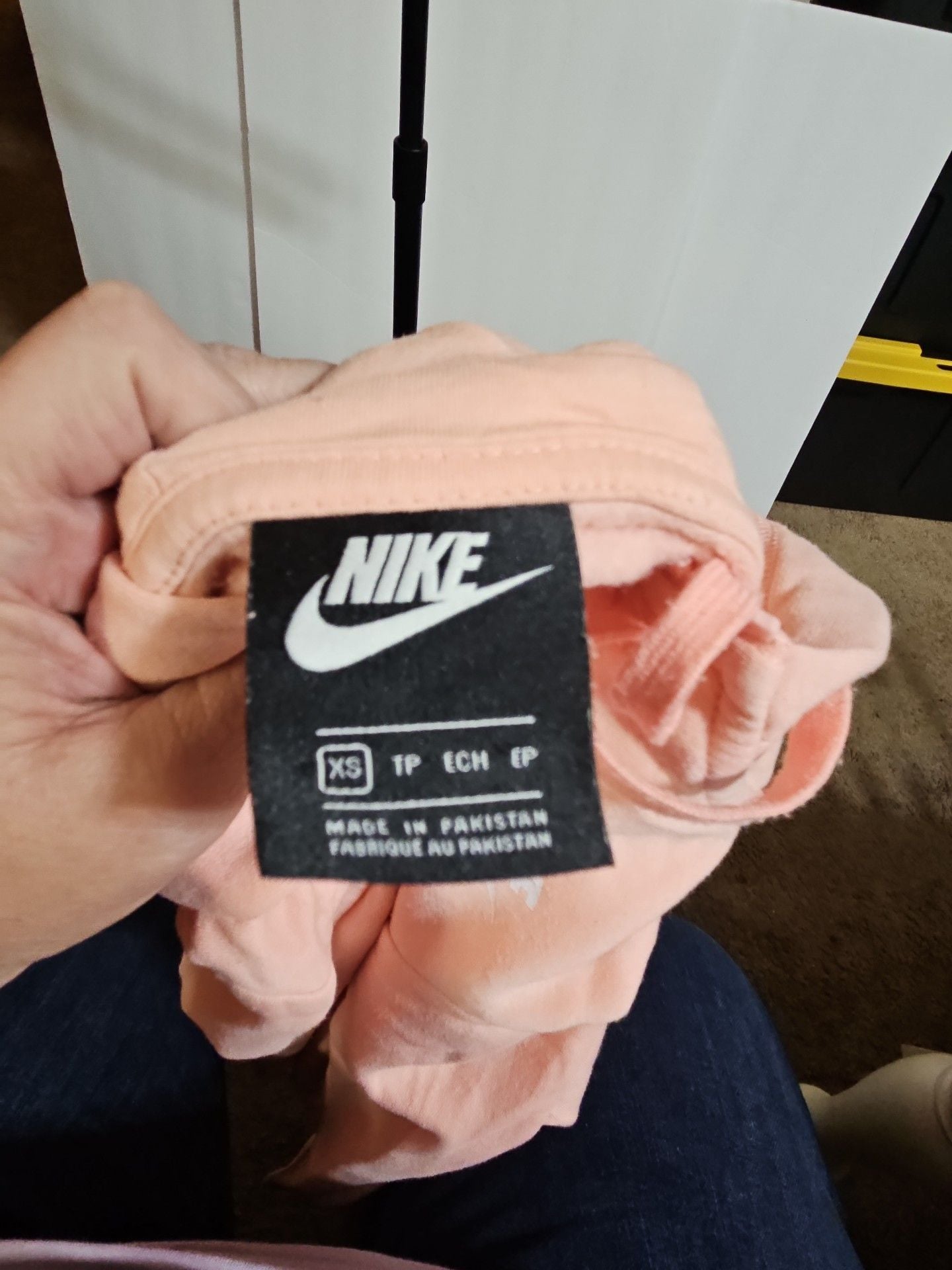 Nike Full Zip Hoodie Size XS Peach Pink Sweatshirt 4