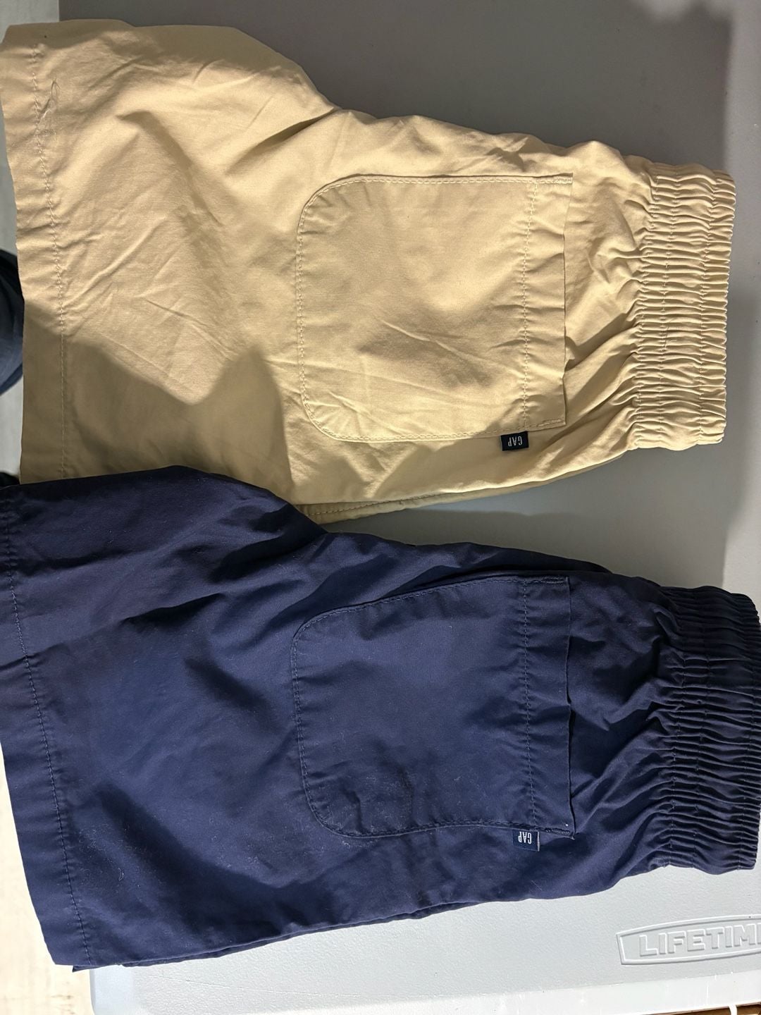 Gap Kids Pull-On Shorts Lot Size S 6/7 Blue Tan 2