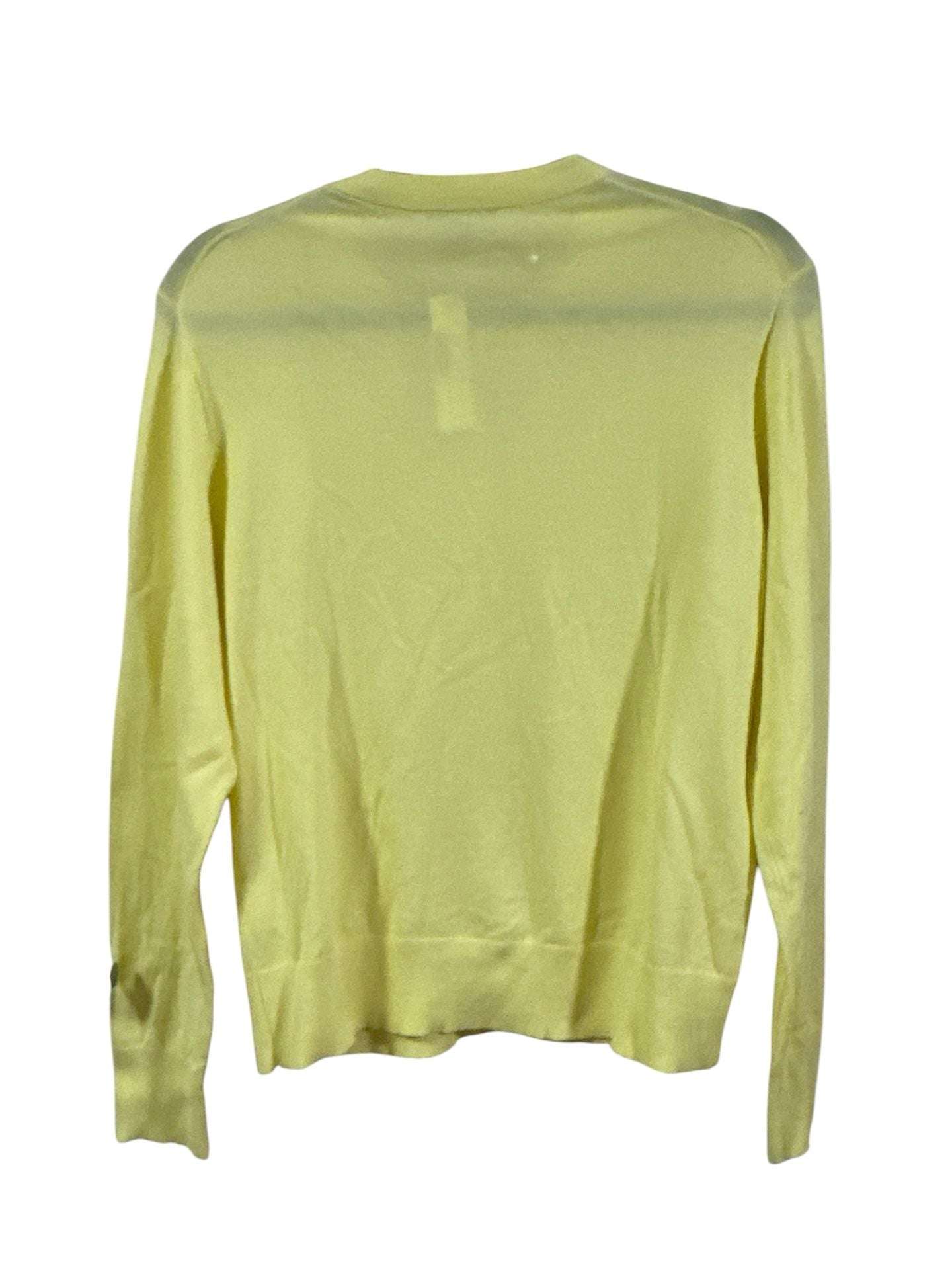 NWT J.Crew Cardigan Sweater Size L Yellow Sequin Floral Embellished New 3