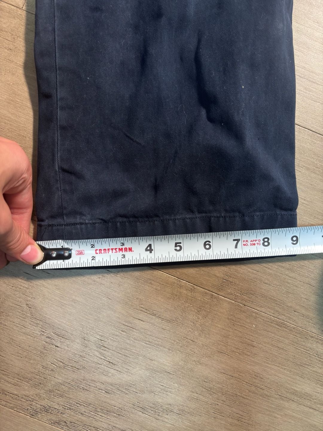 Polo Ralph Lauren Pleated Chinos Size 40x32 Navy Blue Cotton Pants 12