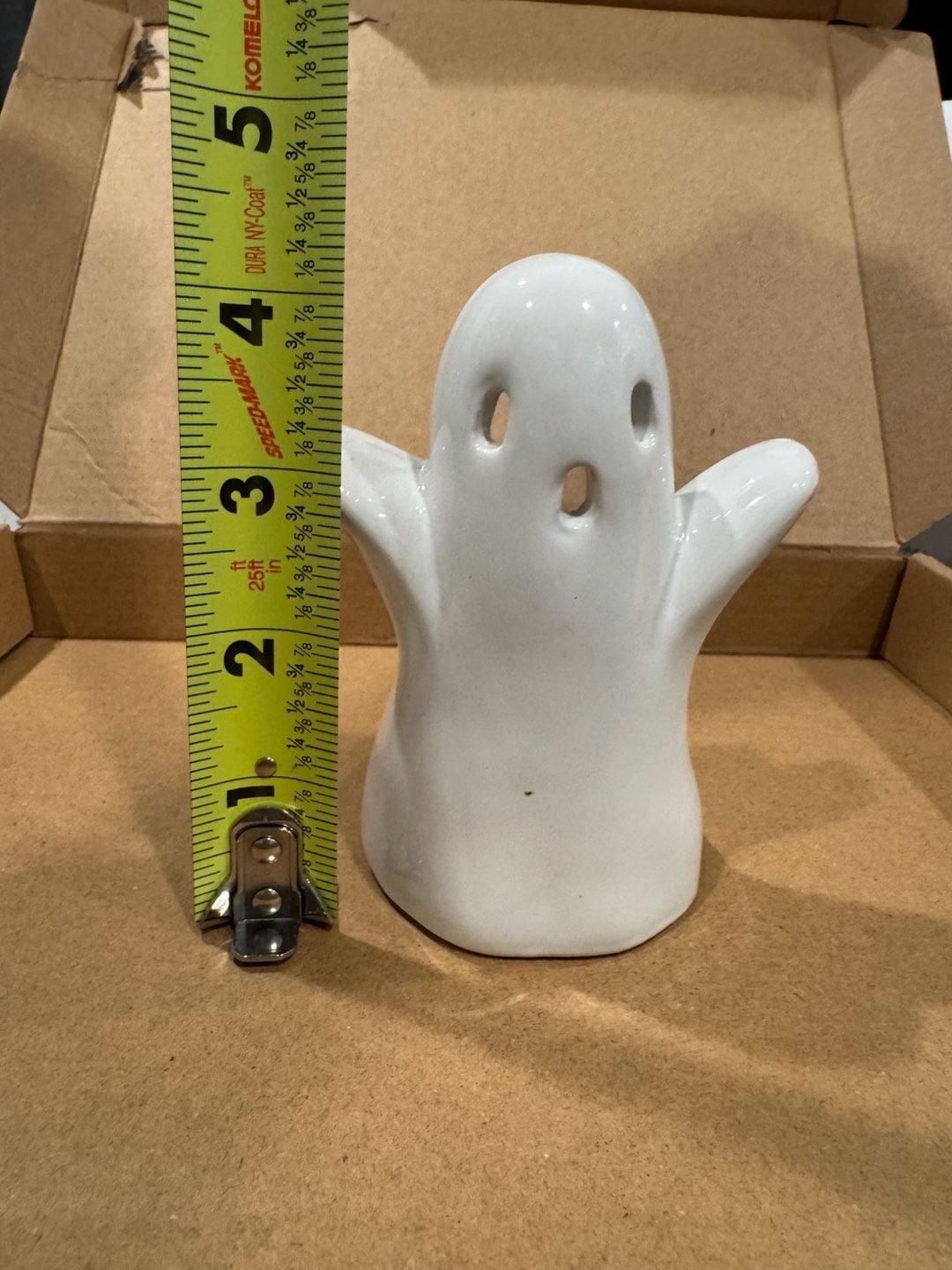 Ceramic Ghost Figurine Tea Light Holder 4