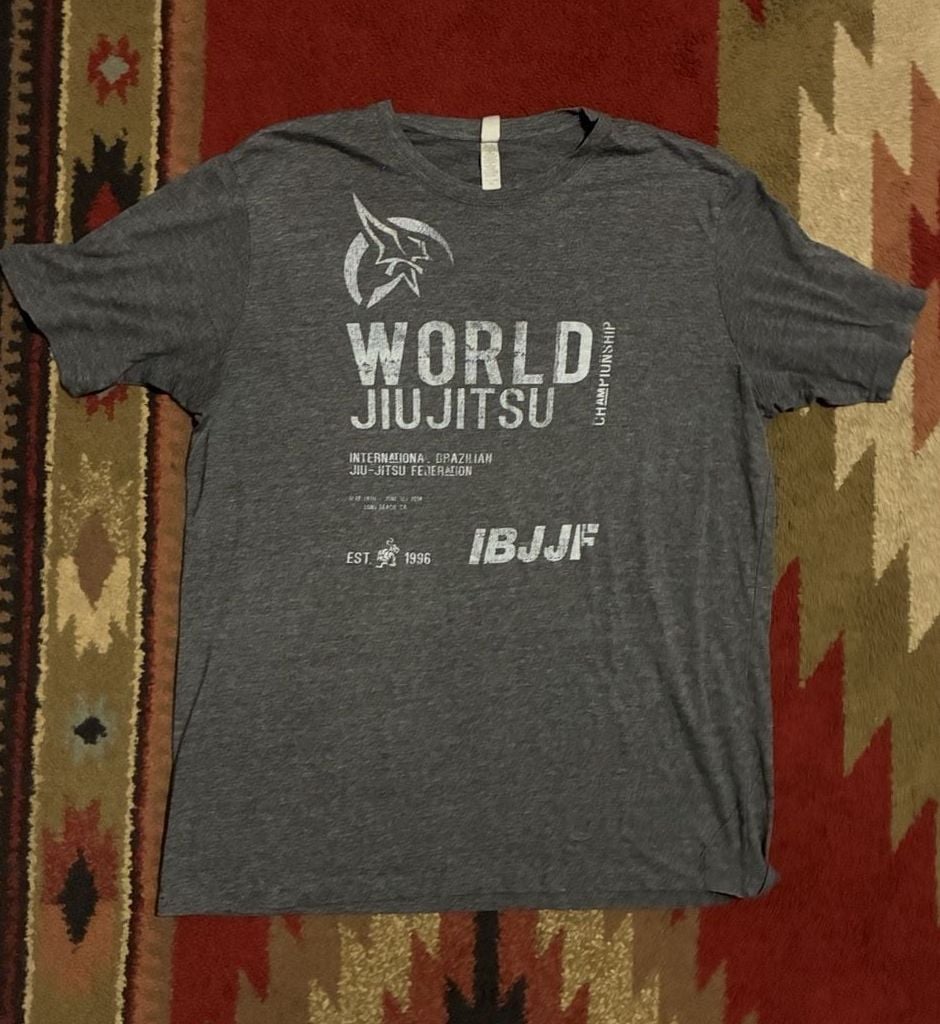 IBJJF World Jiu Jitsu Championship T-Shirt Size XL Gray 2