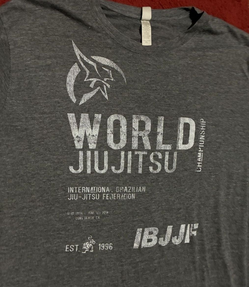 IBJJF World Jiu Jitsu Championship T-Shirt Size XL Gray 3