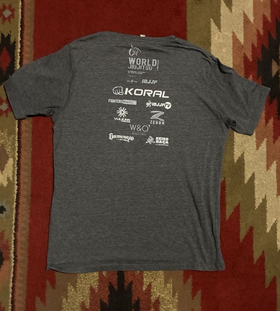 IBJJF World Jiu Jitsu Championship T-Shirt Size XL Gray 5