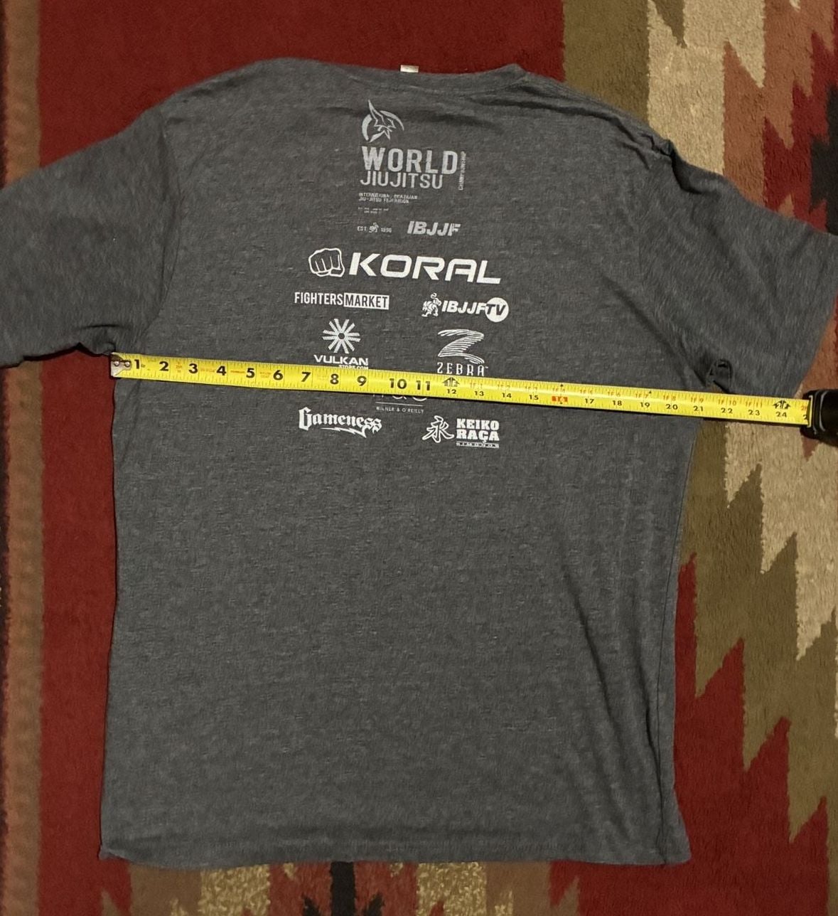 IBJJF World Jiu Jitsu Championship T-Shirt Size XL Gray 6