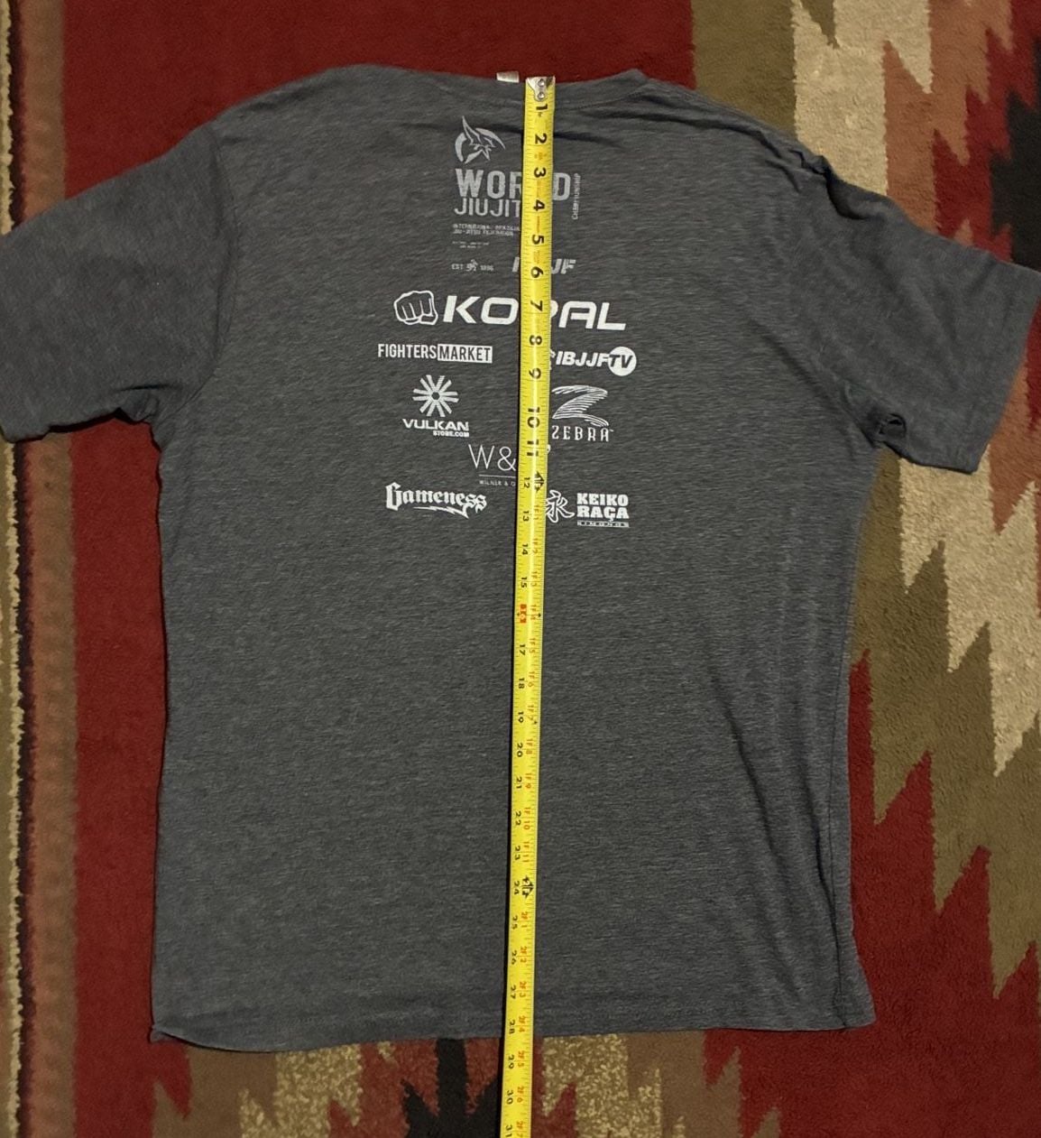 IBJJF World Jiu Jitsu Championship T-Shirt Size XL Gray 7