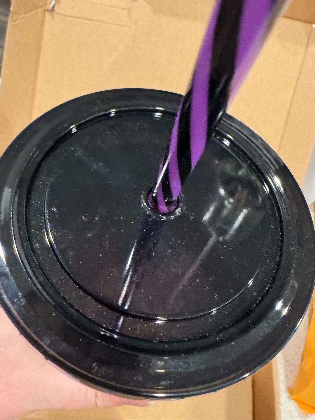 Spider Venom Purple Bling Tumbler Cup with Lid and Straw 4