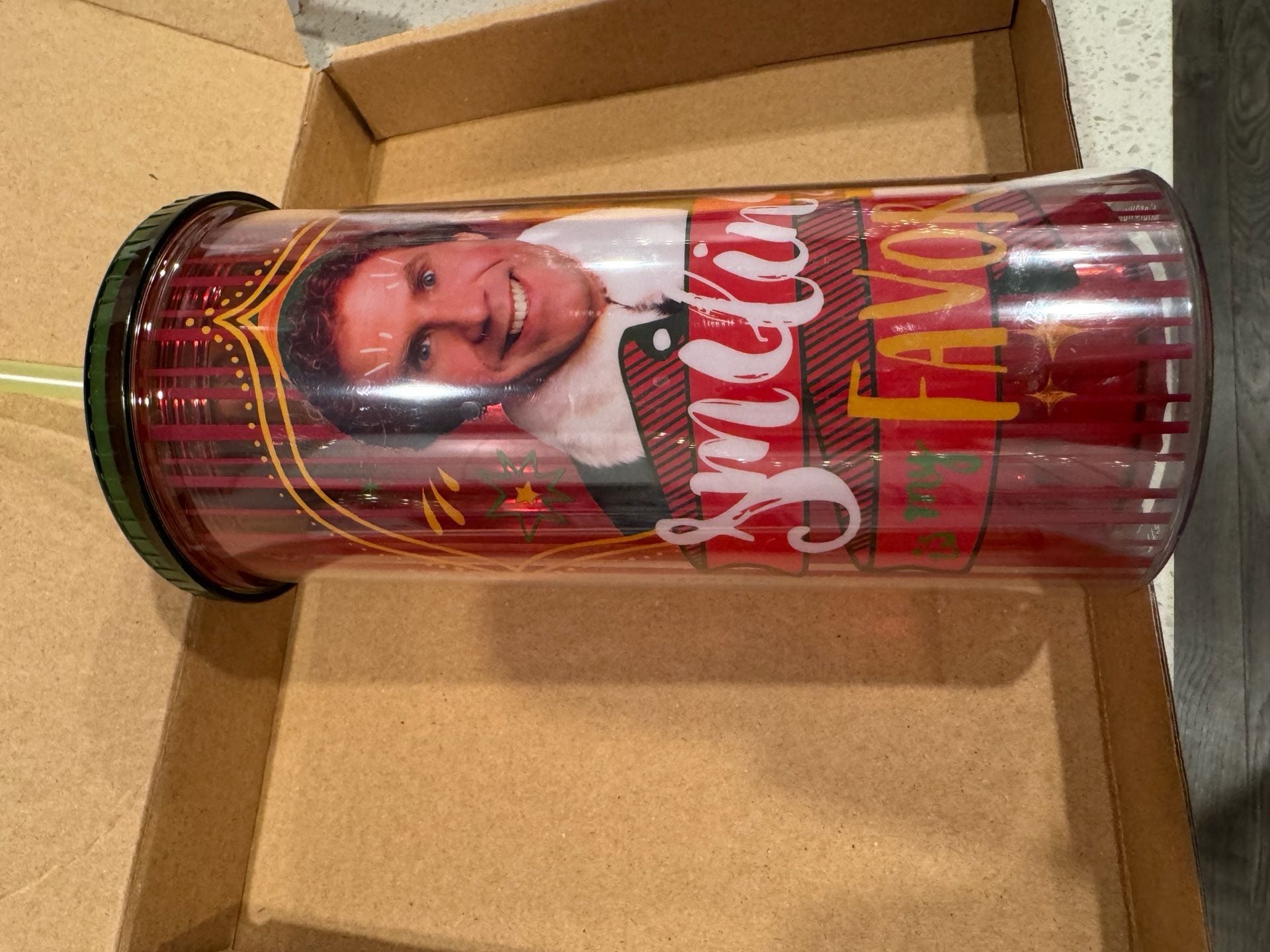 Elf Movie Buddy The Elf Tumbler Cup with Lid and Straw 2
