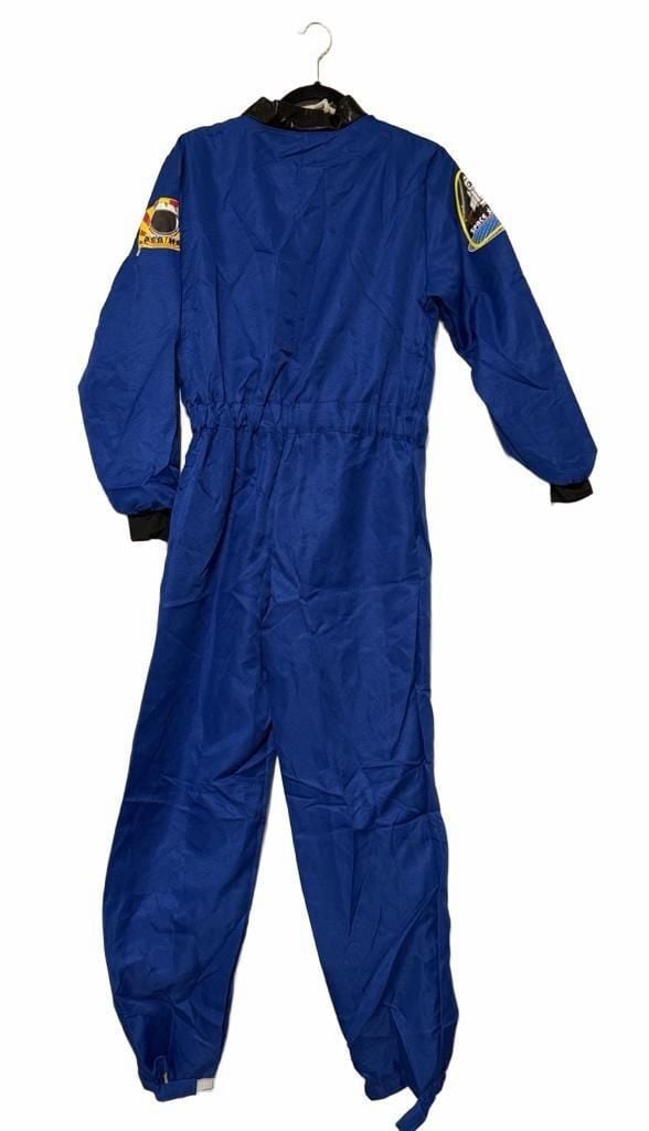 Astronaut Costume Jumpsuit Blue Adult Small 6